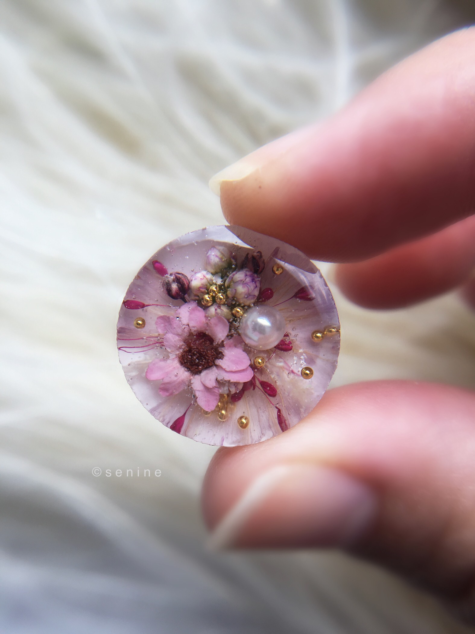 🌸受注製作🌸 Beautiful Light Pink Bouquet  (ピアス・イヤリング)の画像2