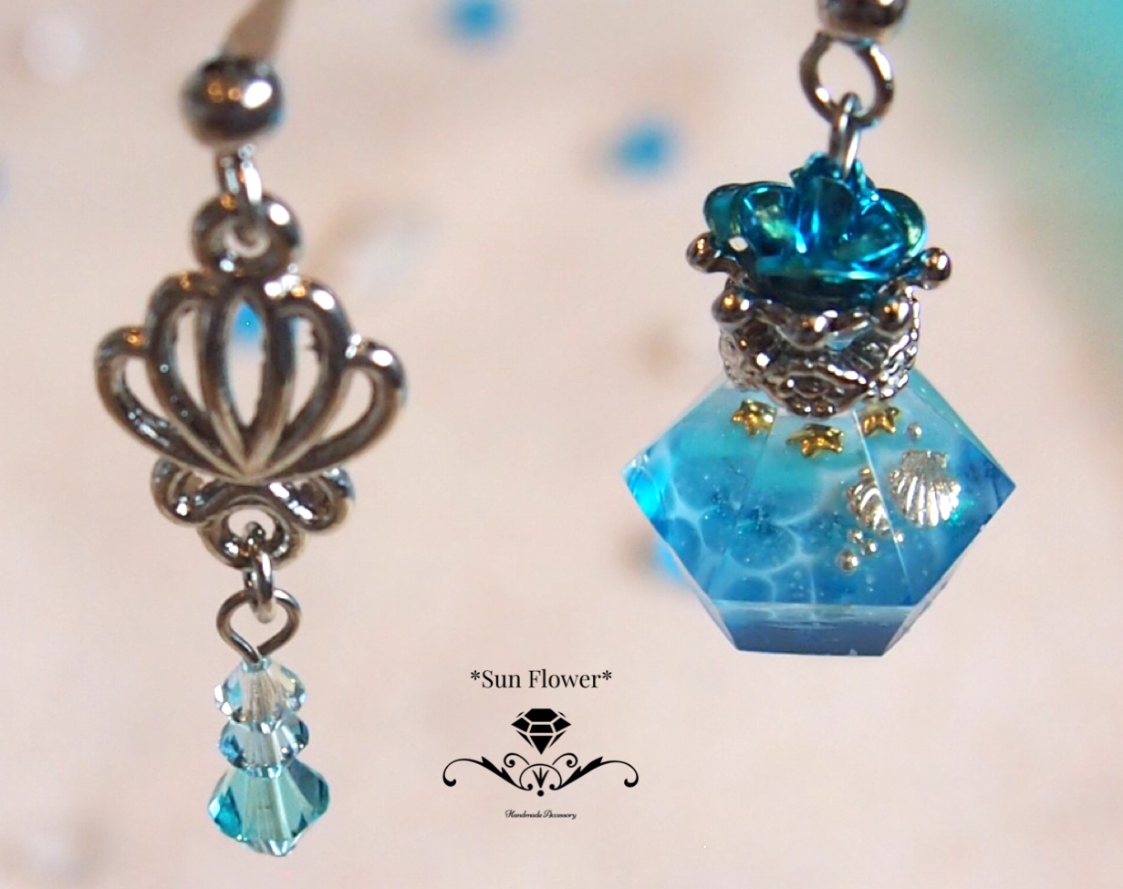 海の小瓶の耳飾りの画像3