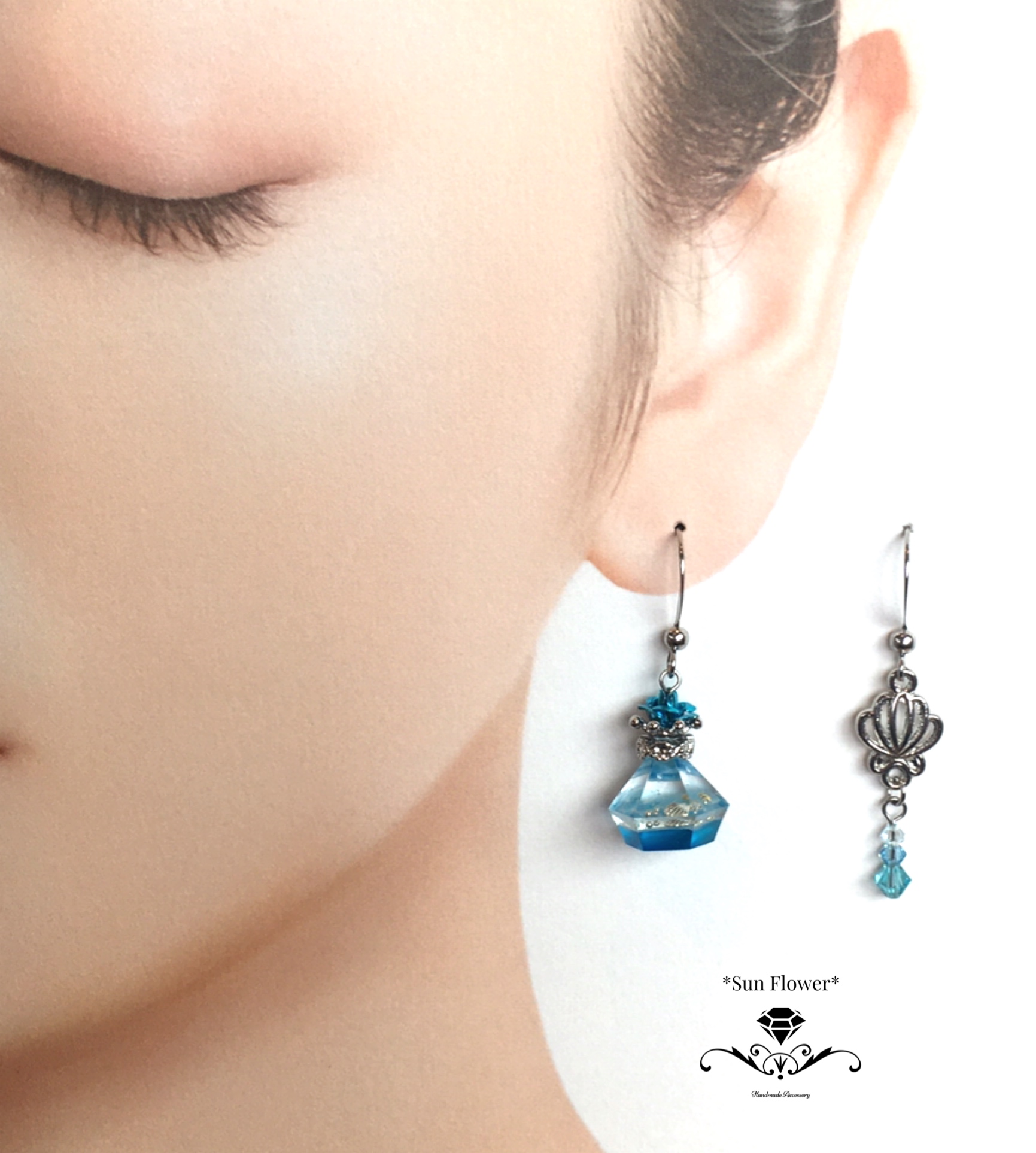 海の小瓶の耳飾りの画像4