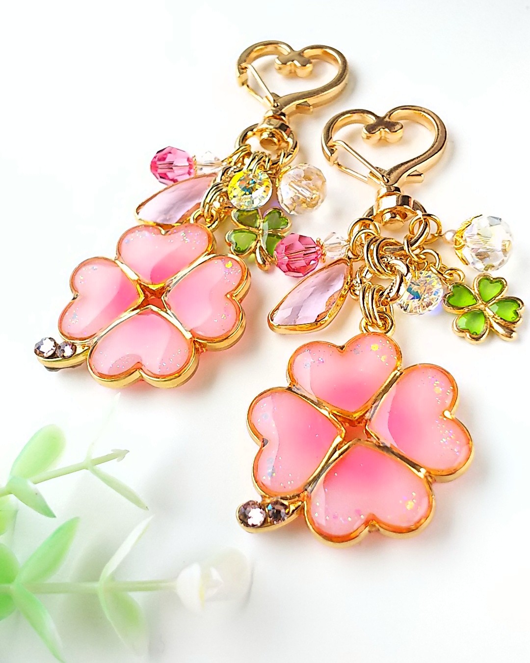 ダブルクローバーバッグチャーム🍀の画像3