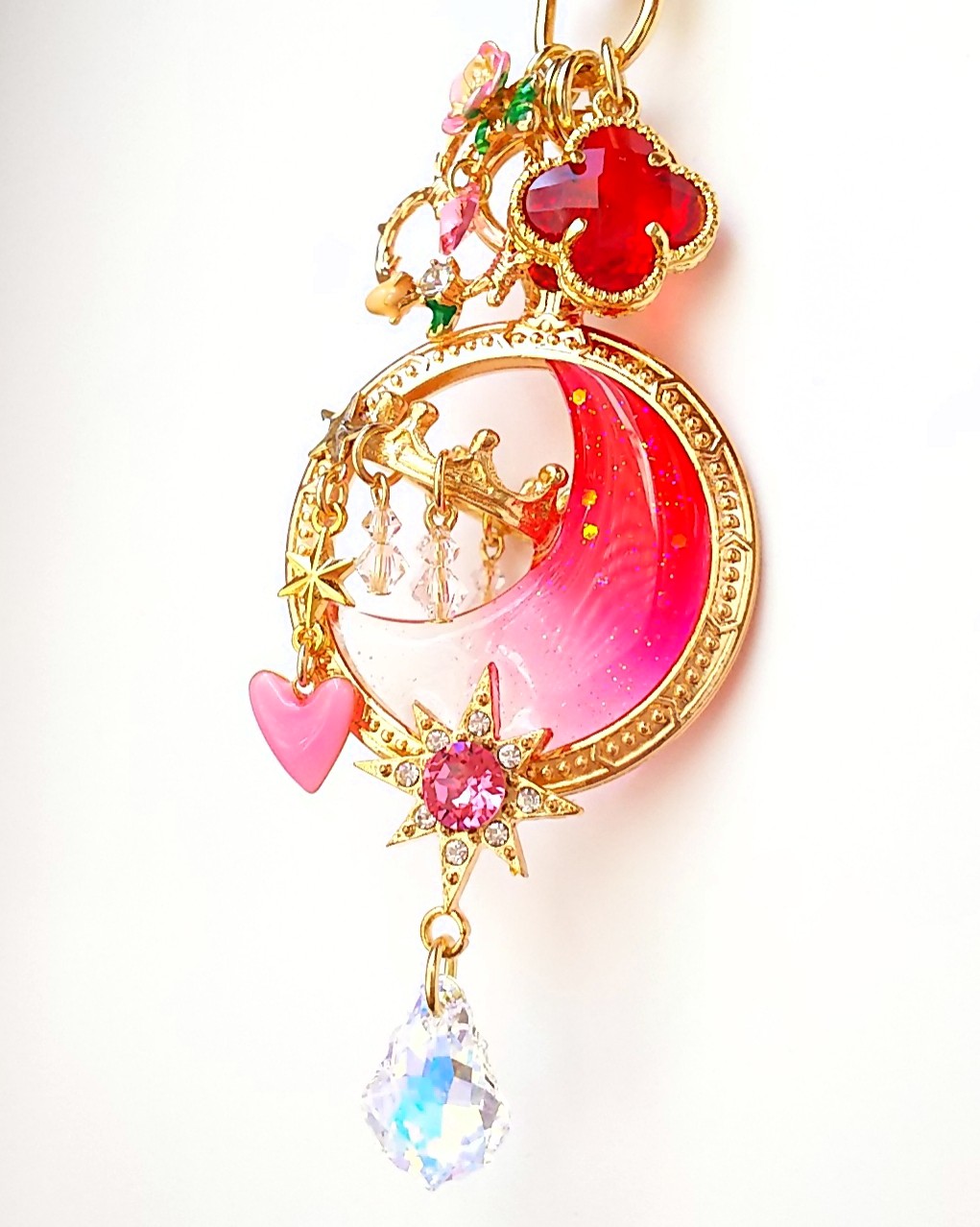 レッドグラデーションムーンシャンデリア♥️の画像3