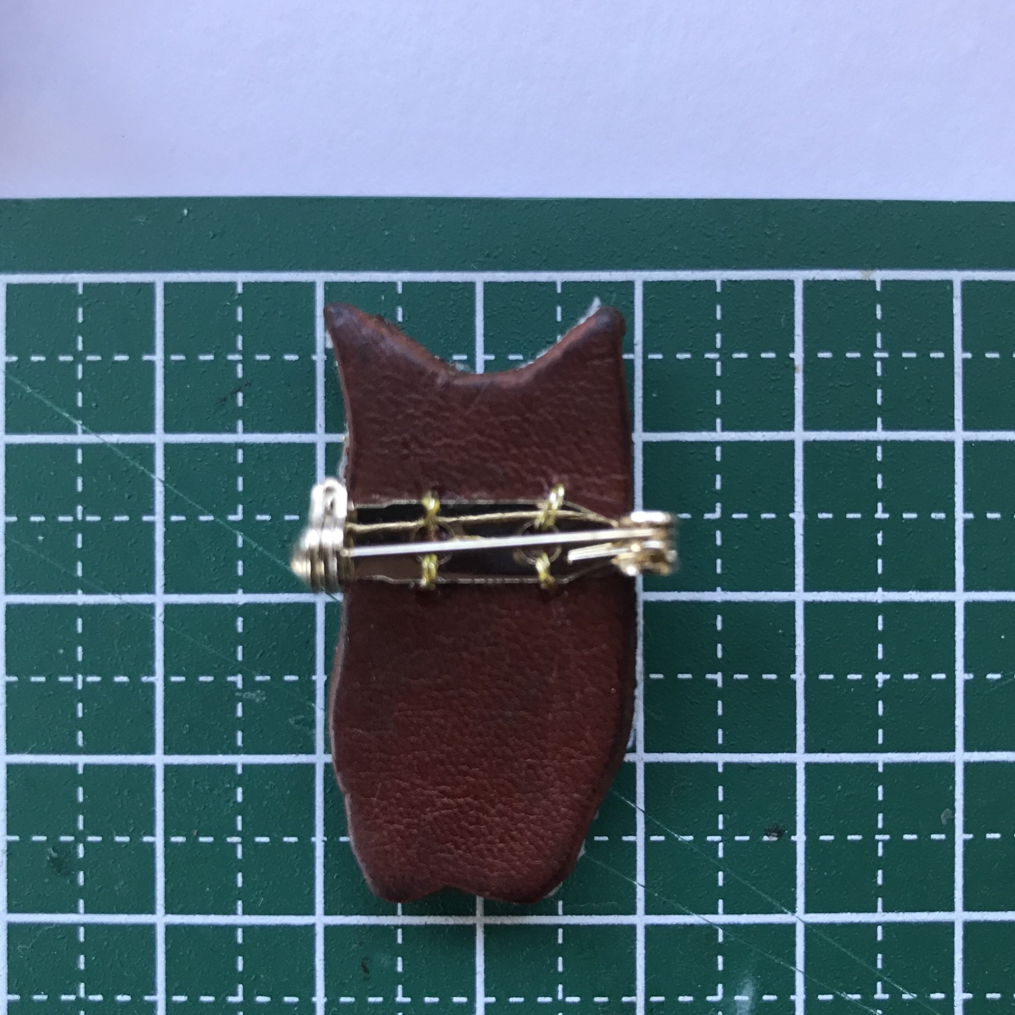 キャット　ミニブローチ(三毛猫)の画像3