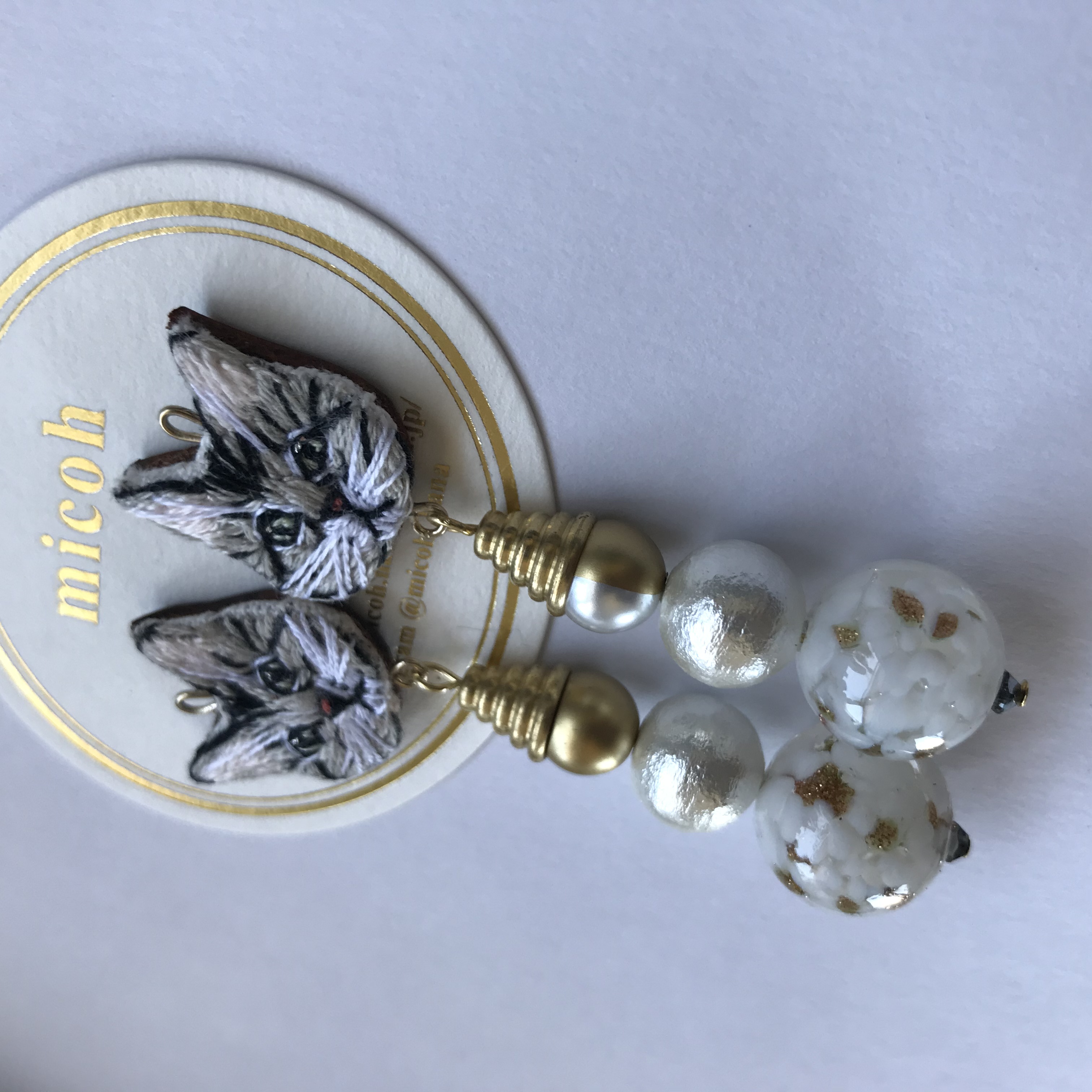 ヴィンテージライクキャット ピアスの画像2