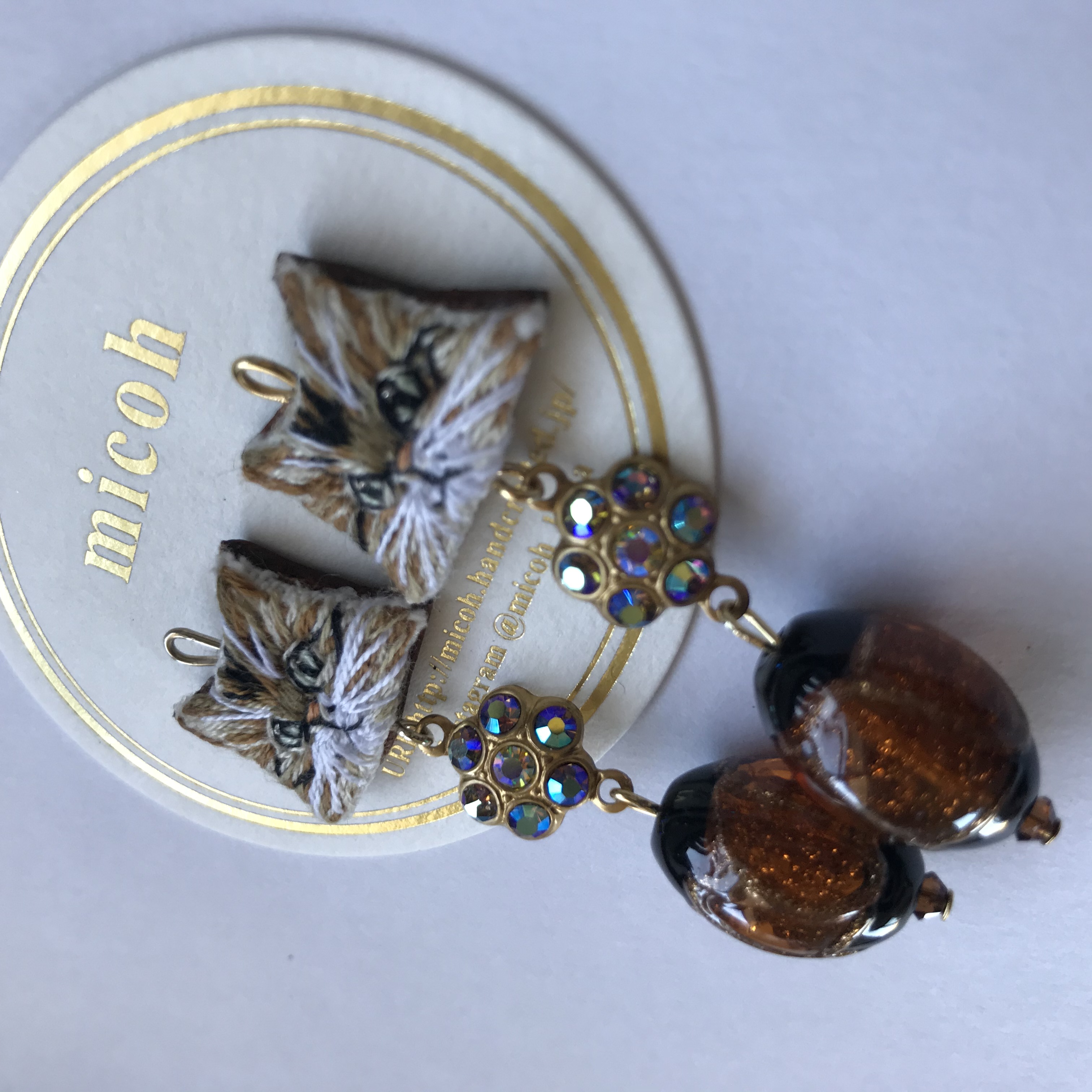 ガラステールキャット ピアスの画像2