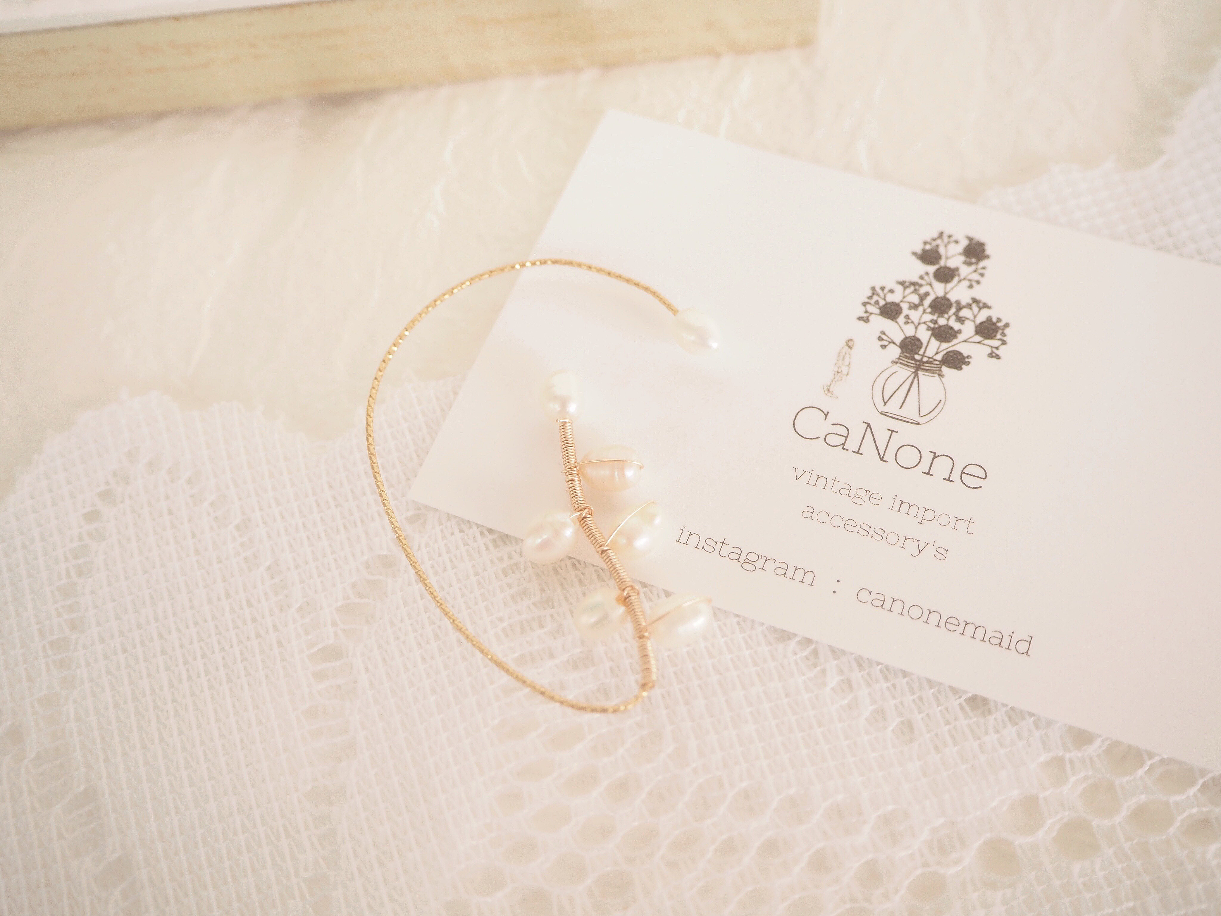 pearl leaf earcuffの画像3