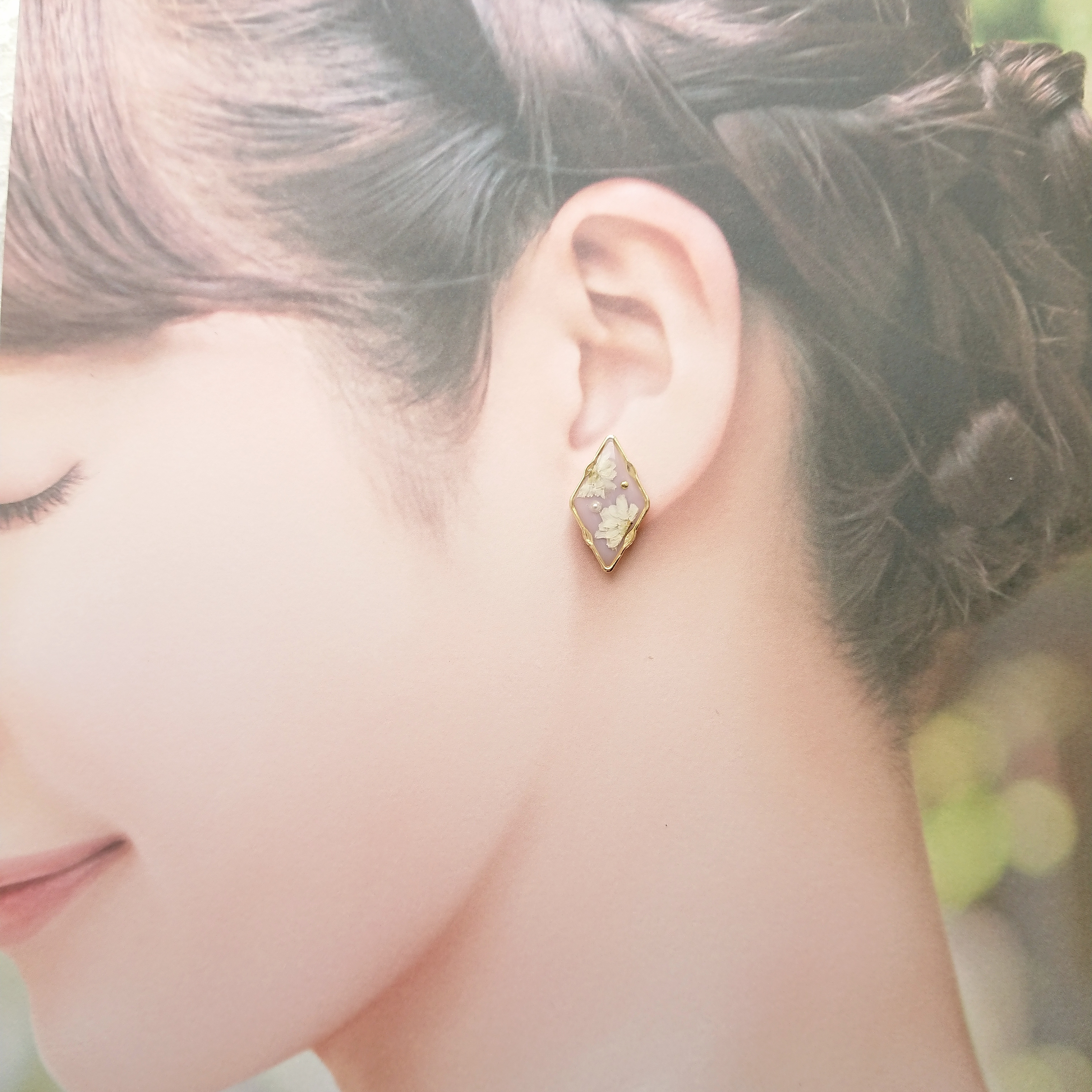 アンティークフリルタッセル ❁くすみパープルの画像3