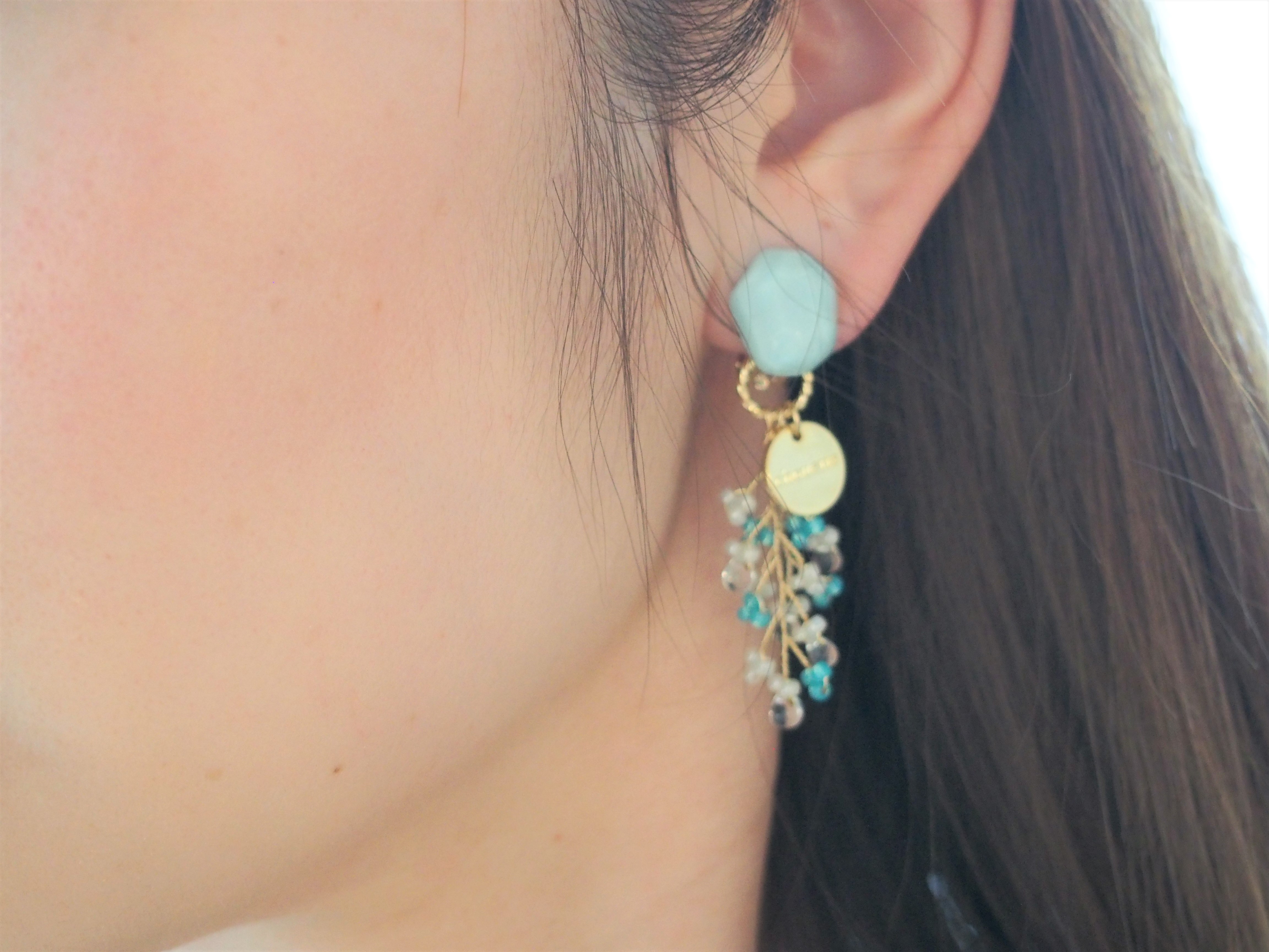 melty ice ピアス/イヤリング（green)の画像2