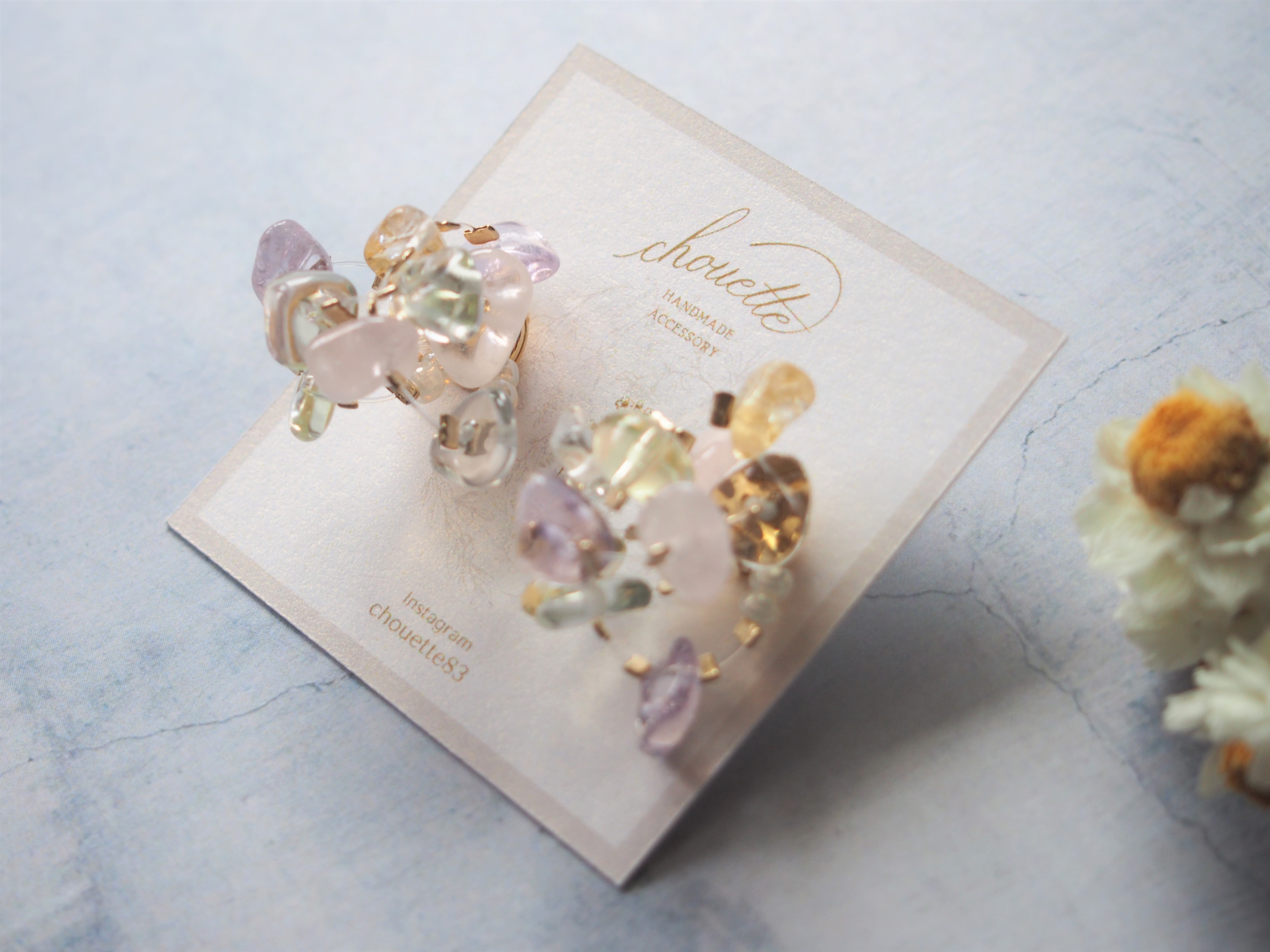 colorful stoneピアス/イヤリングの画像2