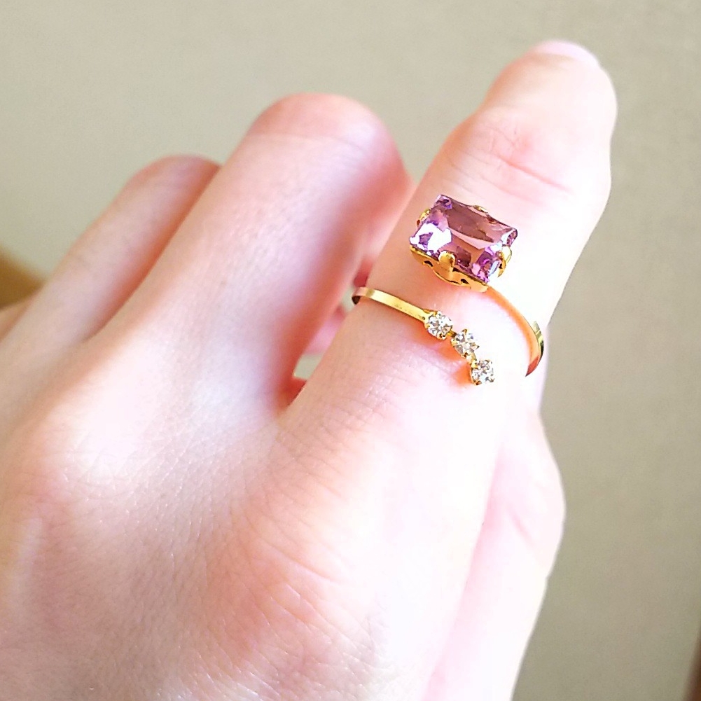 SWAROVSKIリング💜の画像2