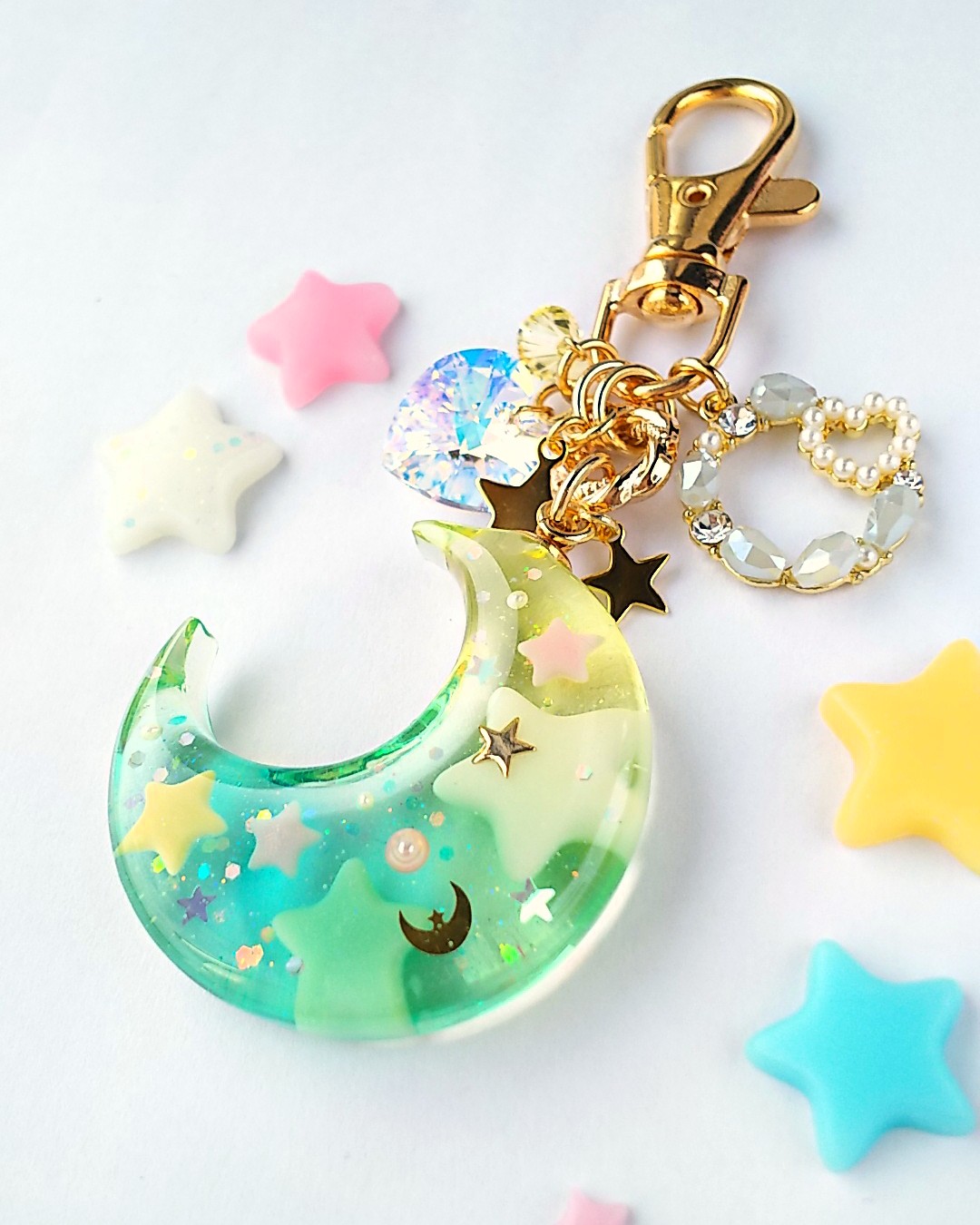 七夕三日月のキーホルダー🌟（彦星）の画像2