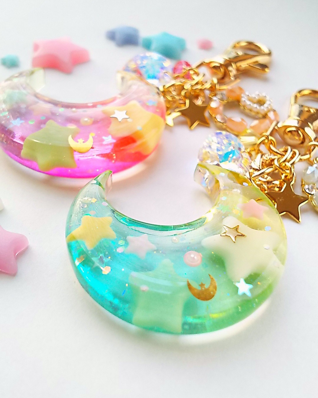 七夕三日月のキーホルダー🌟（彦星）の画像3