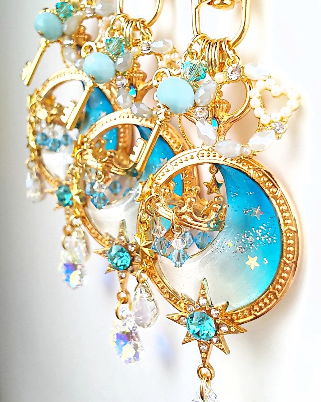 天の川シャンデリアキーホルダー🌟（ブルー）の画像3