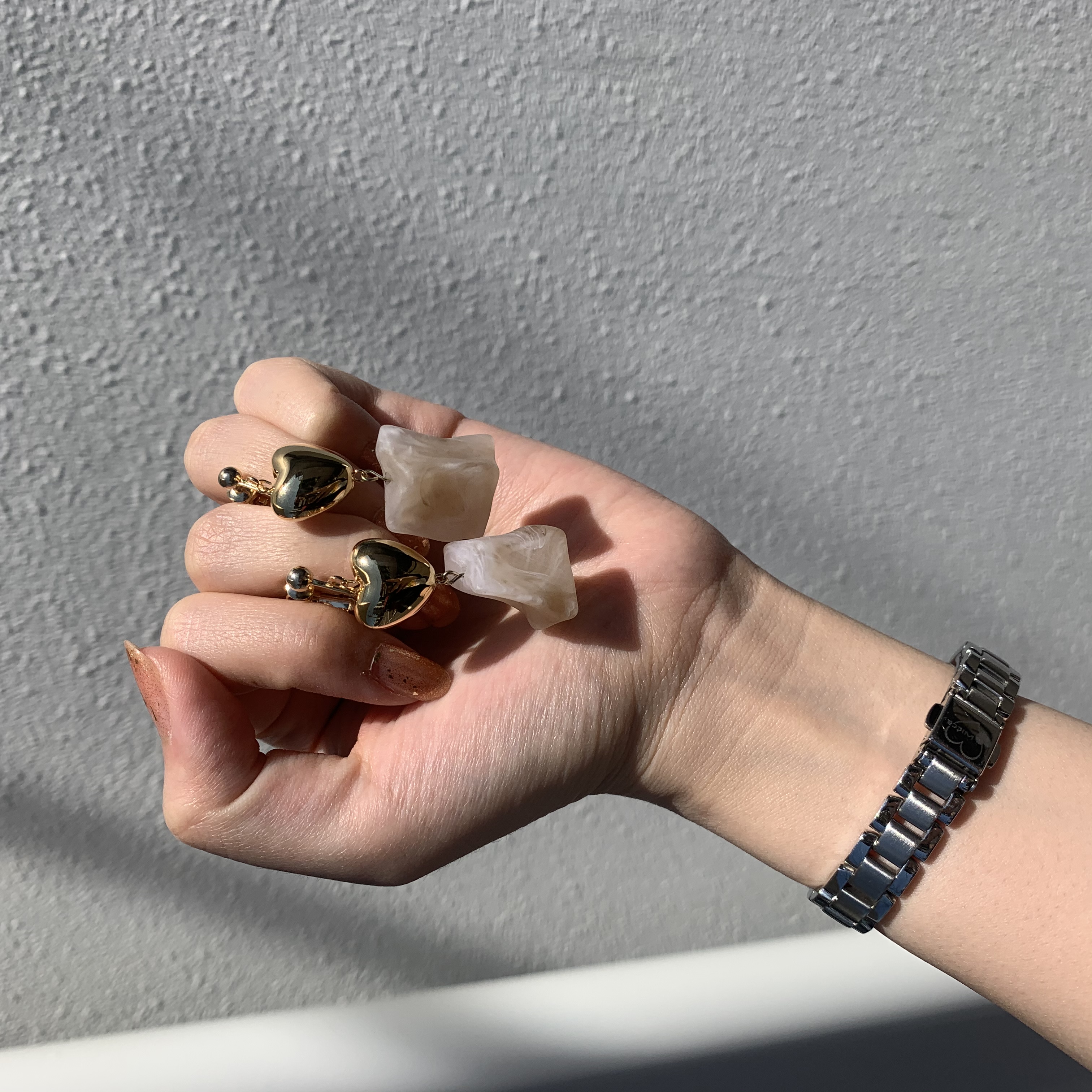 ごろごろハート ピアス・イヤリングの画像2