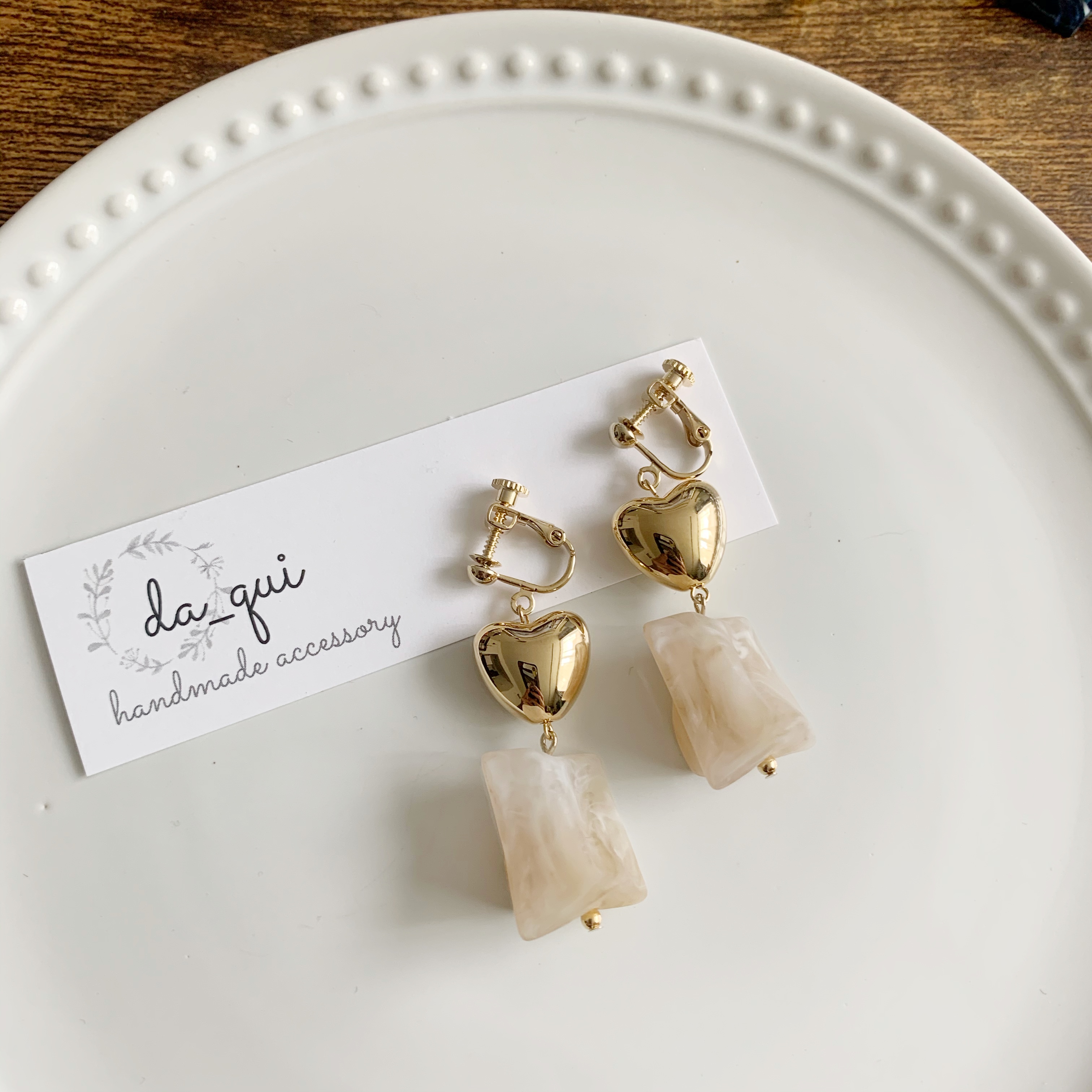 ごろごろハート ピアス・イヤリングの画像3