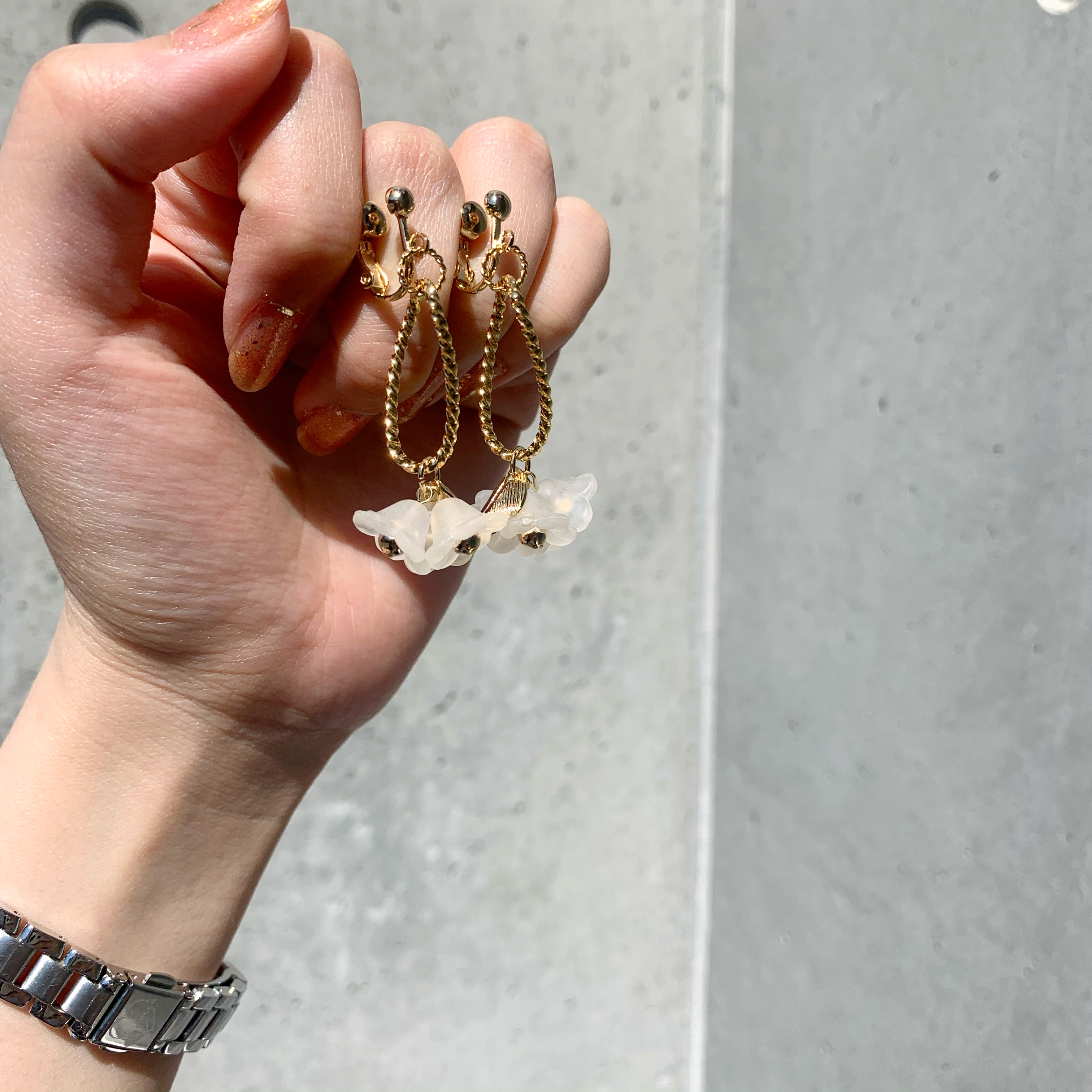 あじさいブーケ  ピアス・イヤリングの画像2