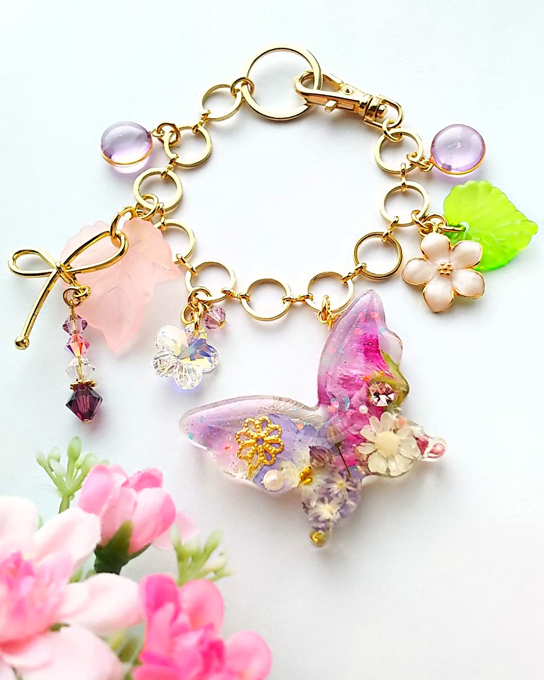 蝶々のバッグチャーム🦋Aの画像2