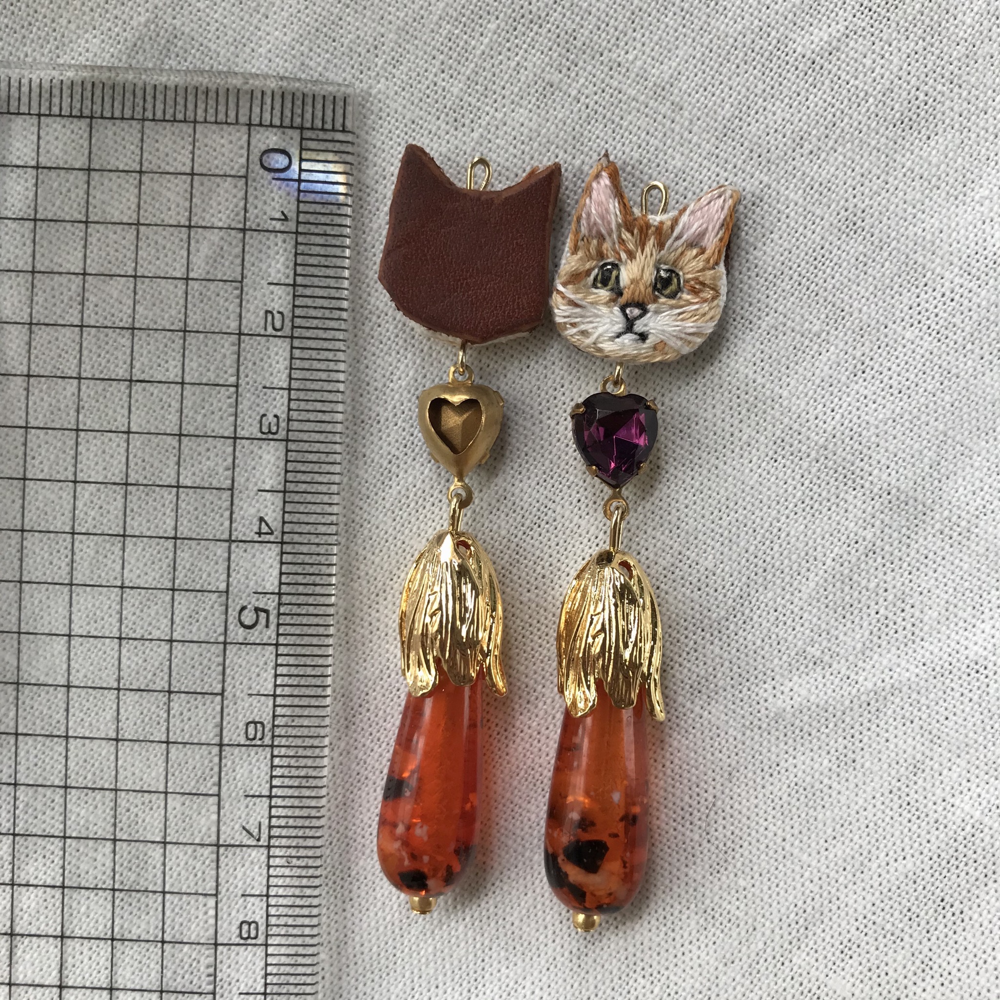 ヴィンテージライクキャット ピアスの画像3