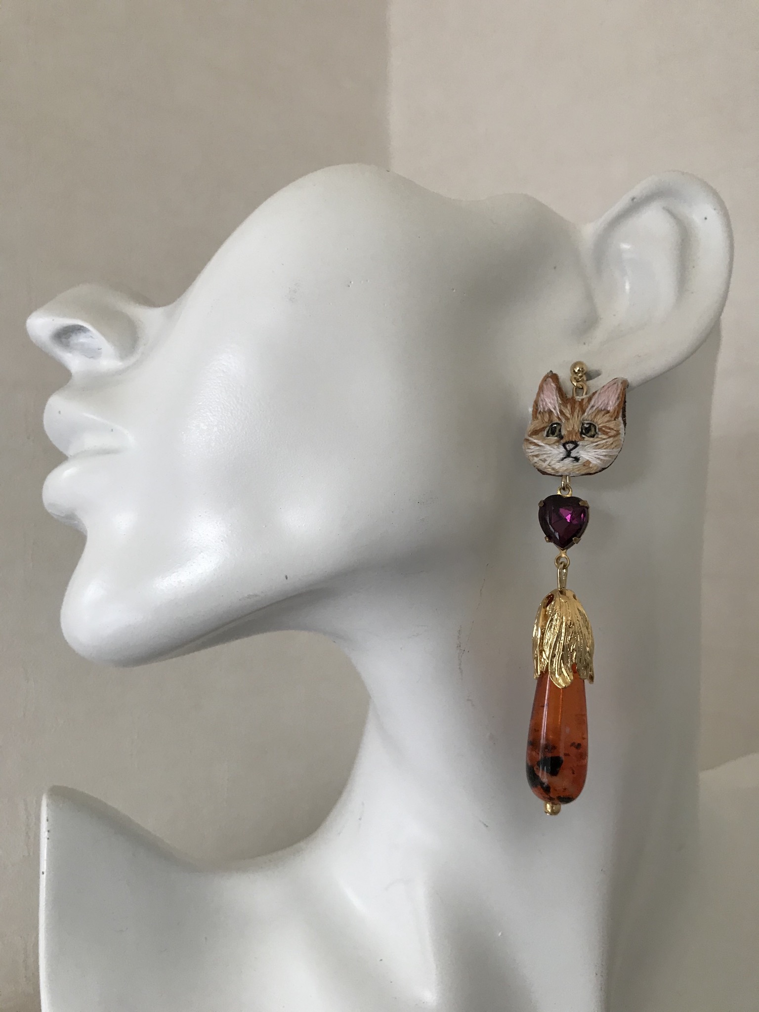 ヴィンテージライクキャット ピアスの画像4