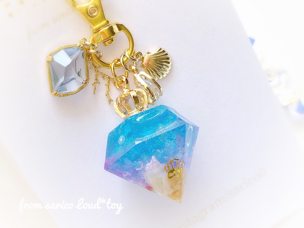 マーメイドダイヤチャーム(blue)の画像2