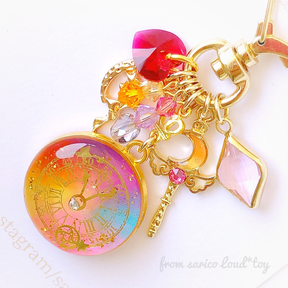 時空への時計チャーム(red)の画像4