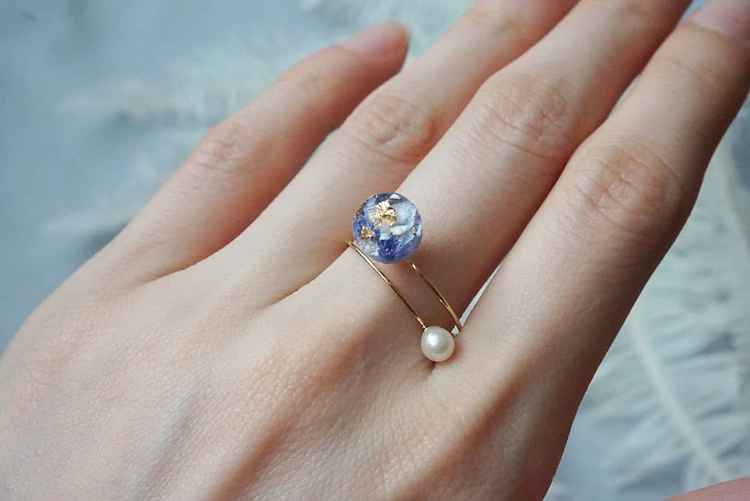 プラネットリング (デルフィニウム)ゴールドの画像3