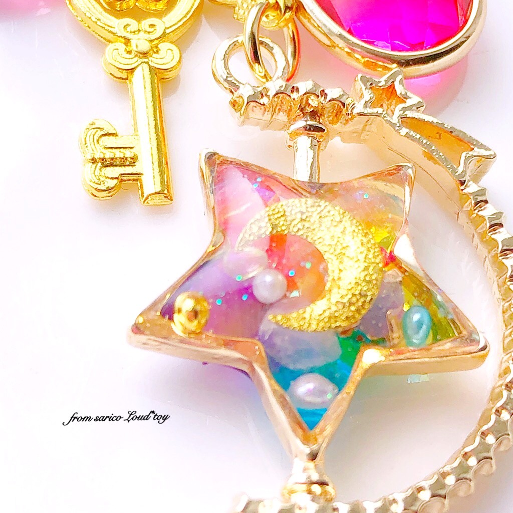 rainbow星の回転式チャームの画像3