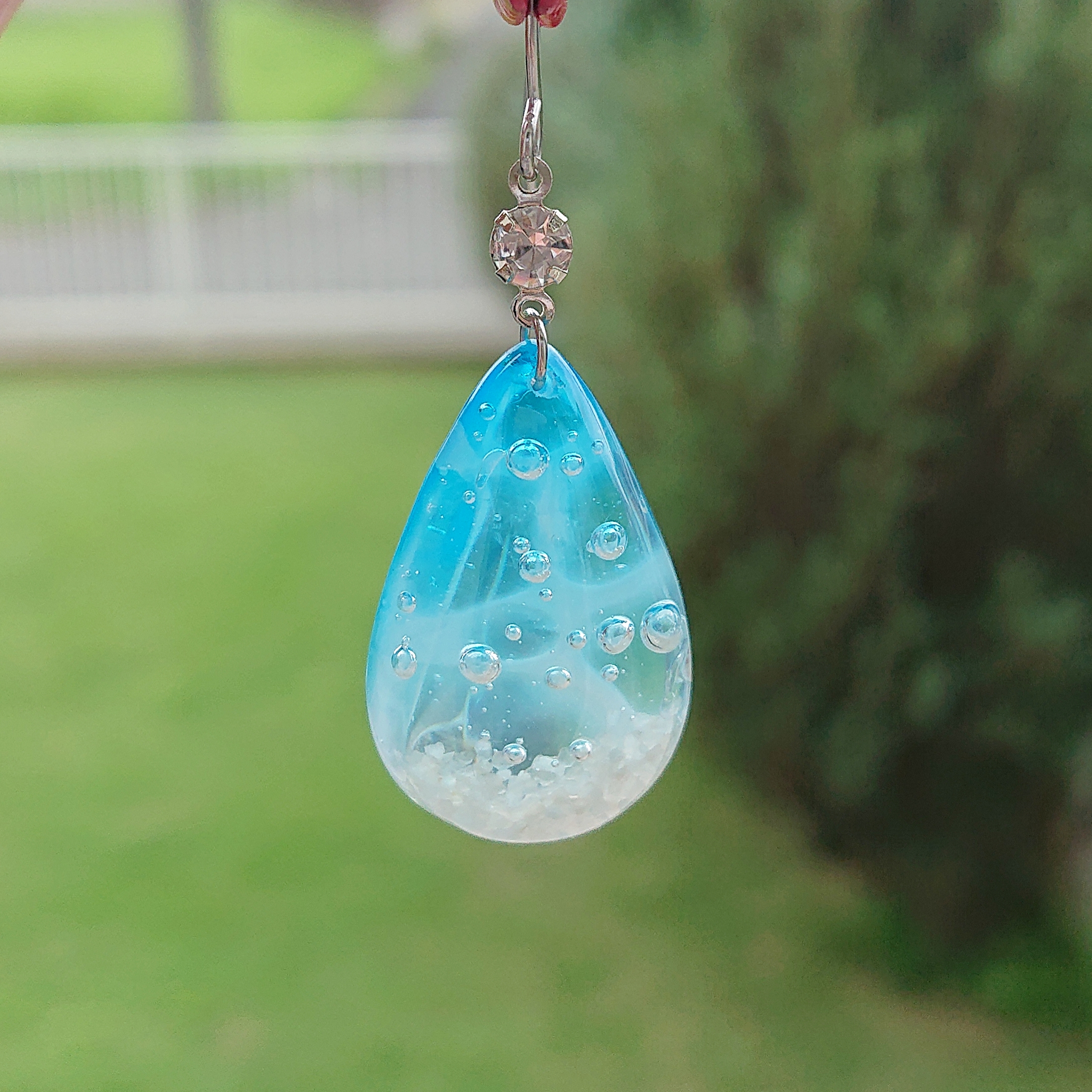 マリンドロップ。.*・°半雫型レジンピアス・イヤリングの画像4