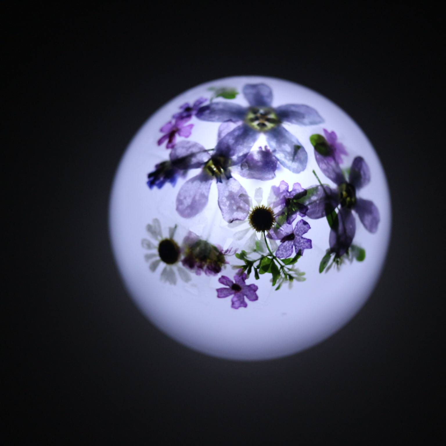 LED押し花ランタンキャンドルの画像2