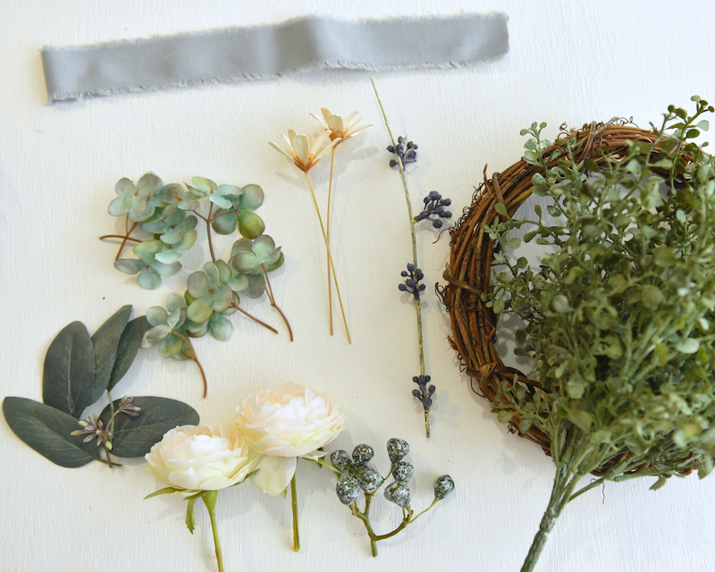 ムーン型リース　ホワイトローズ　キットの画像2