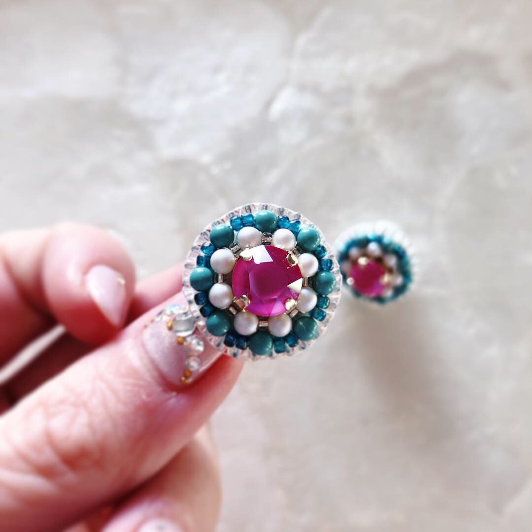 ❤︎受注制作❤︎Dolce Jade  (ピアス or イヤリングの画像3