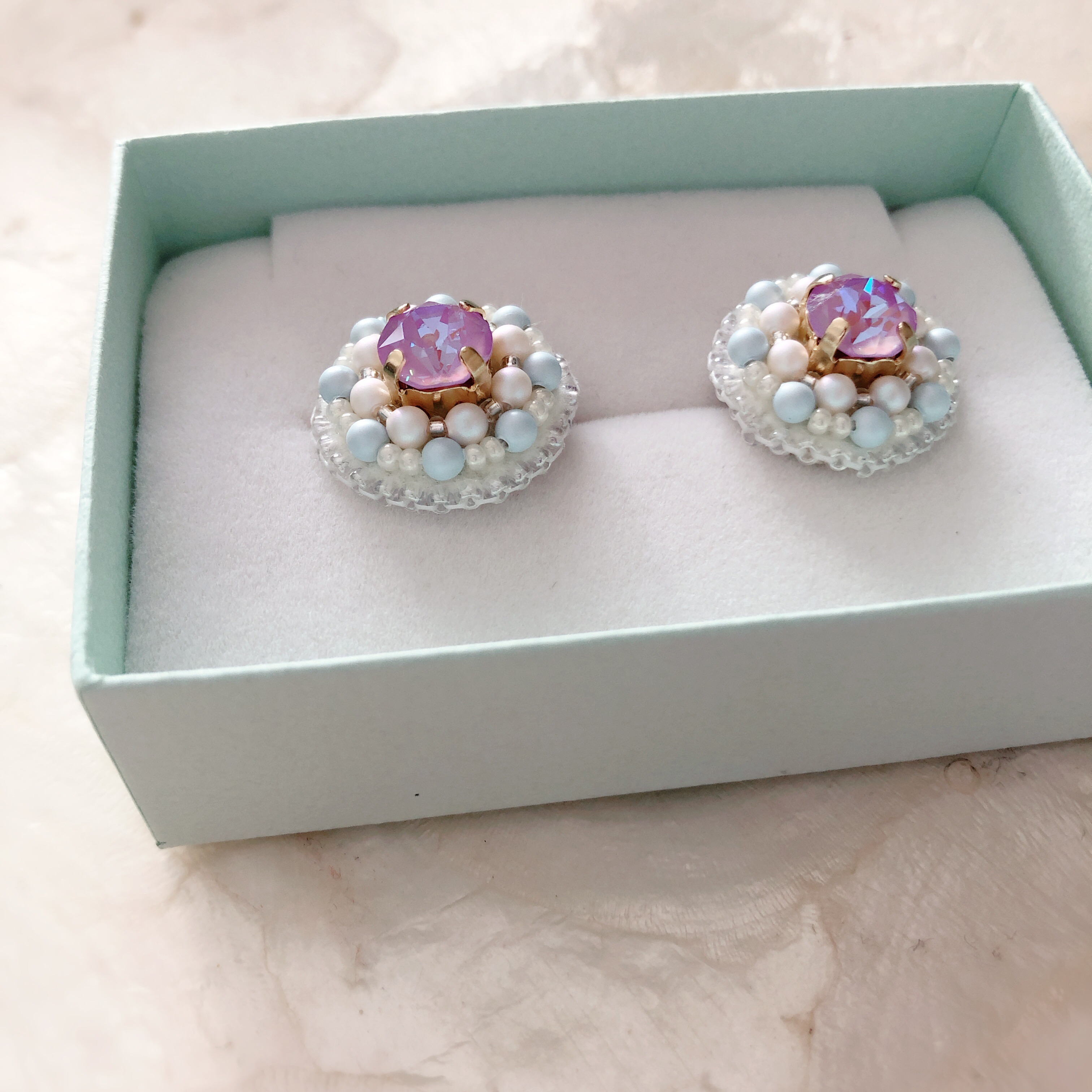  ❤︎受注制作❤︎Dolce  Ortensia  (ピアス or イヤリング)の画像2