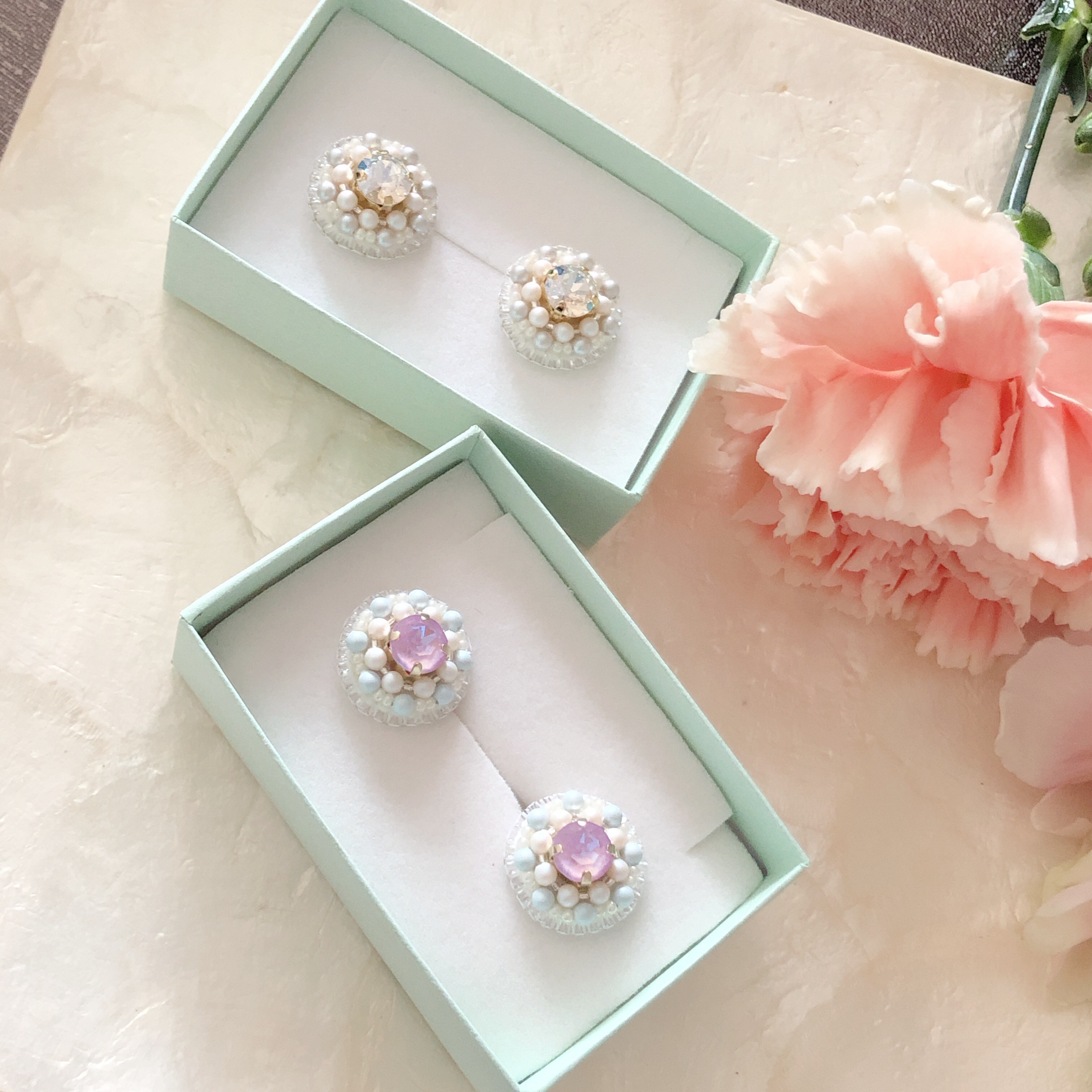  ❤︎受注制作❤︎Dolce  Ortensia  (ピアス or イヤリング)の画像4