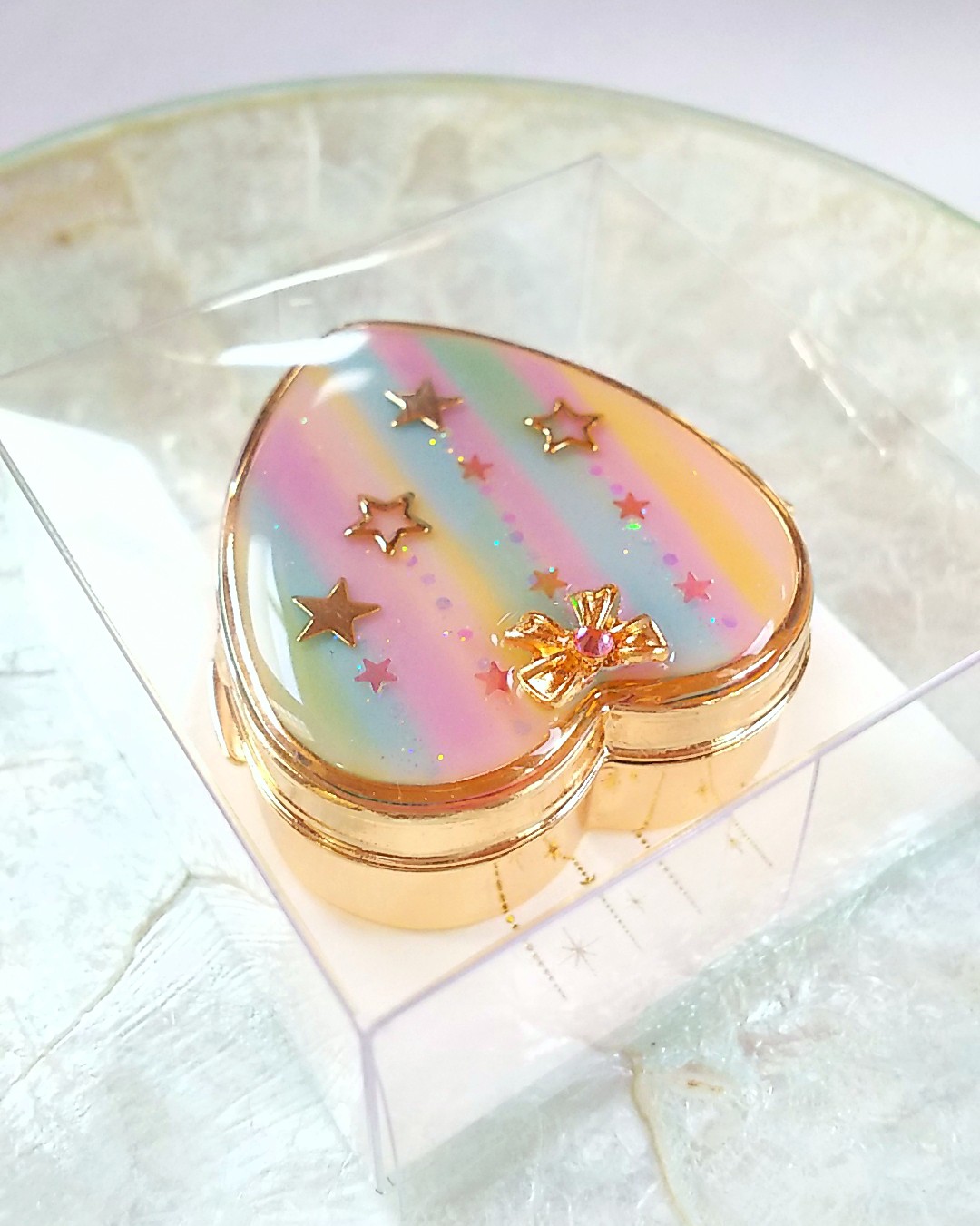 リボンストライプのピル＆アクセサリーケース🎀の画像5