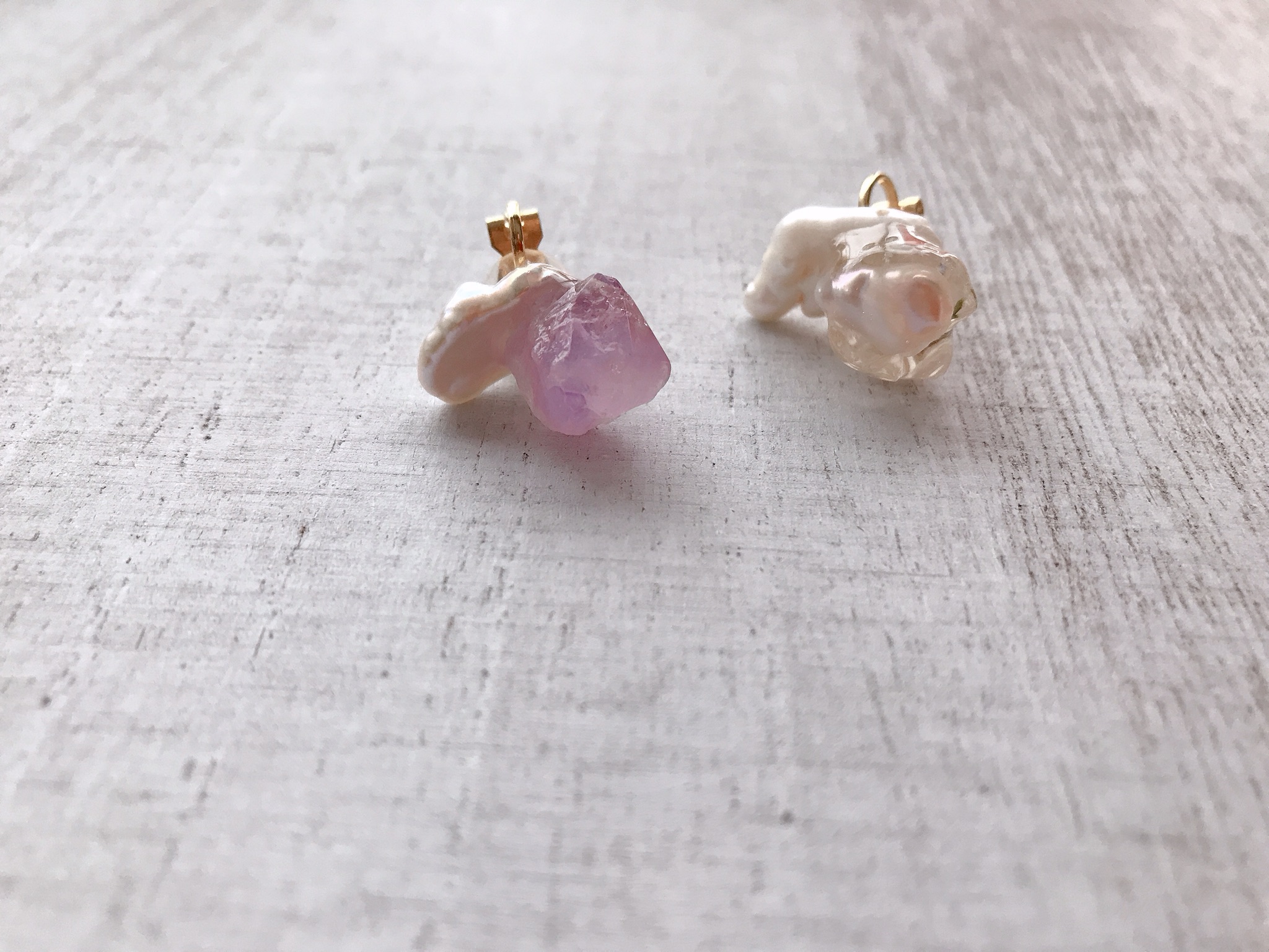 baroque pearl ear cuff イヤリング の画像3