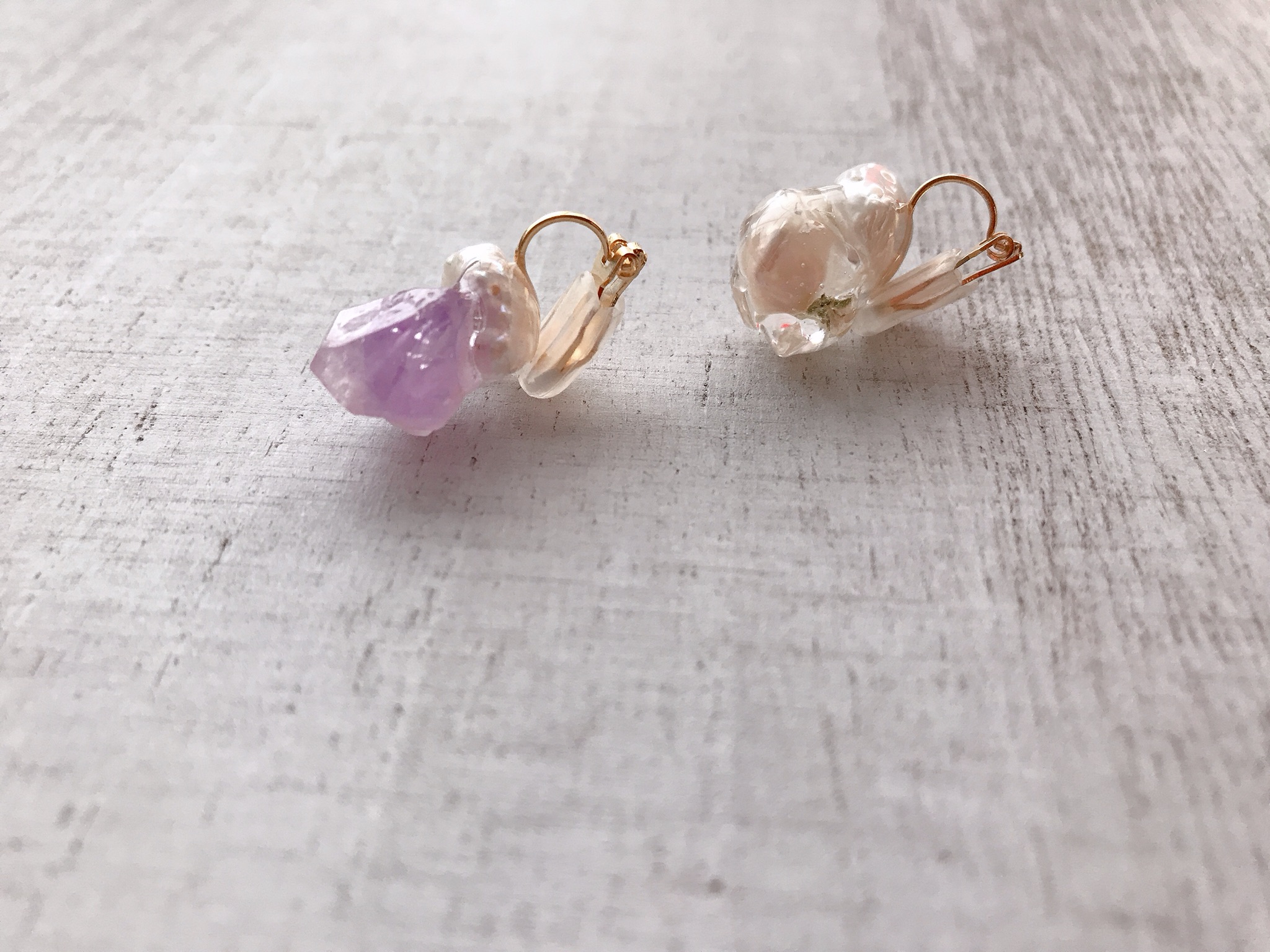 baroque pearl ear cuff イヤリング の画像4