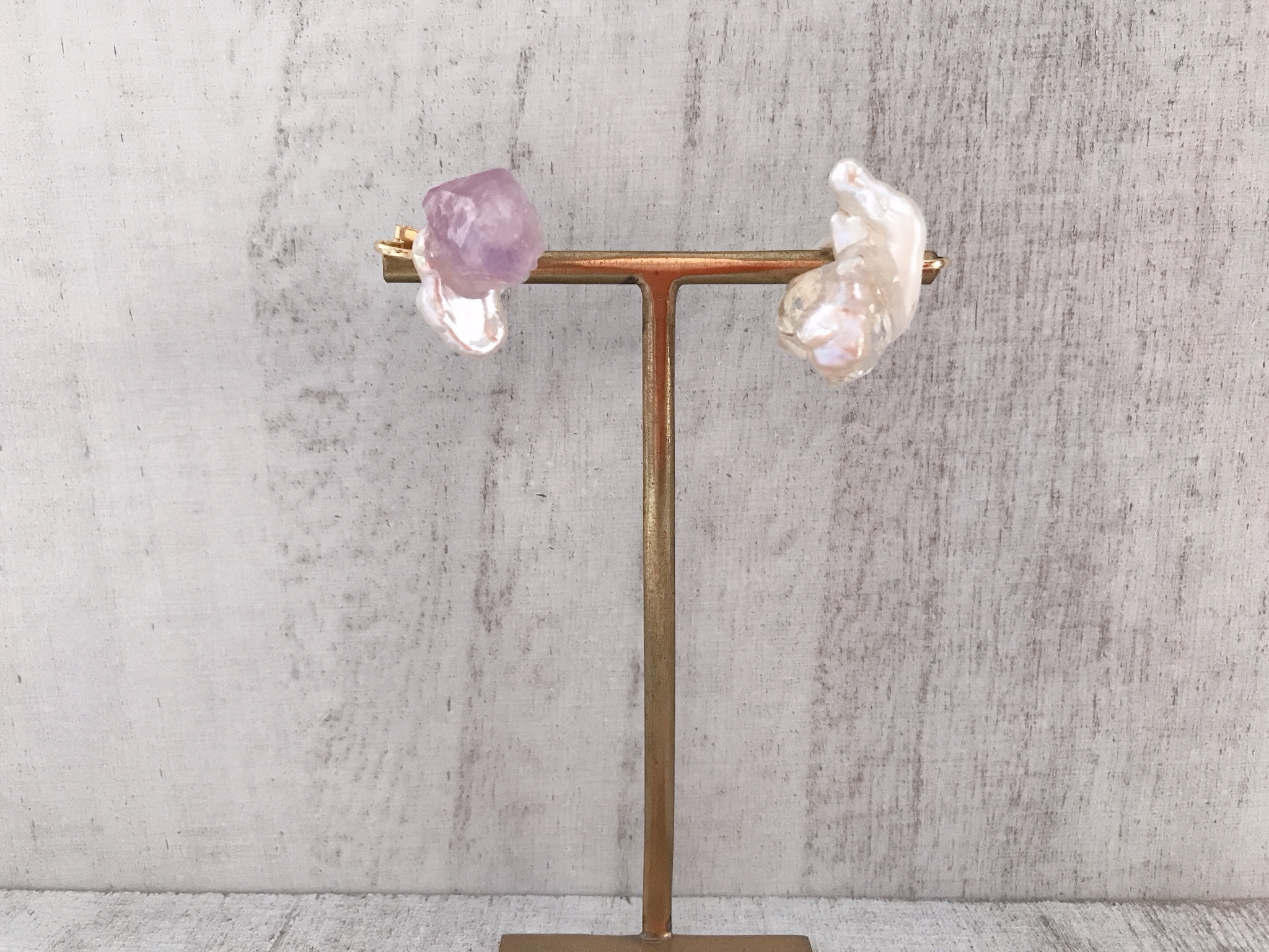 baroque pearl ear cuff イヤリング の画像7