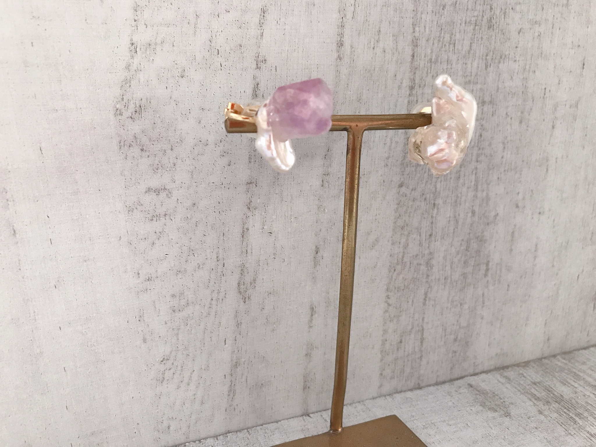 baroque pearl ear cuff イヤリング の画像8