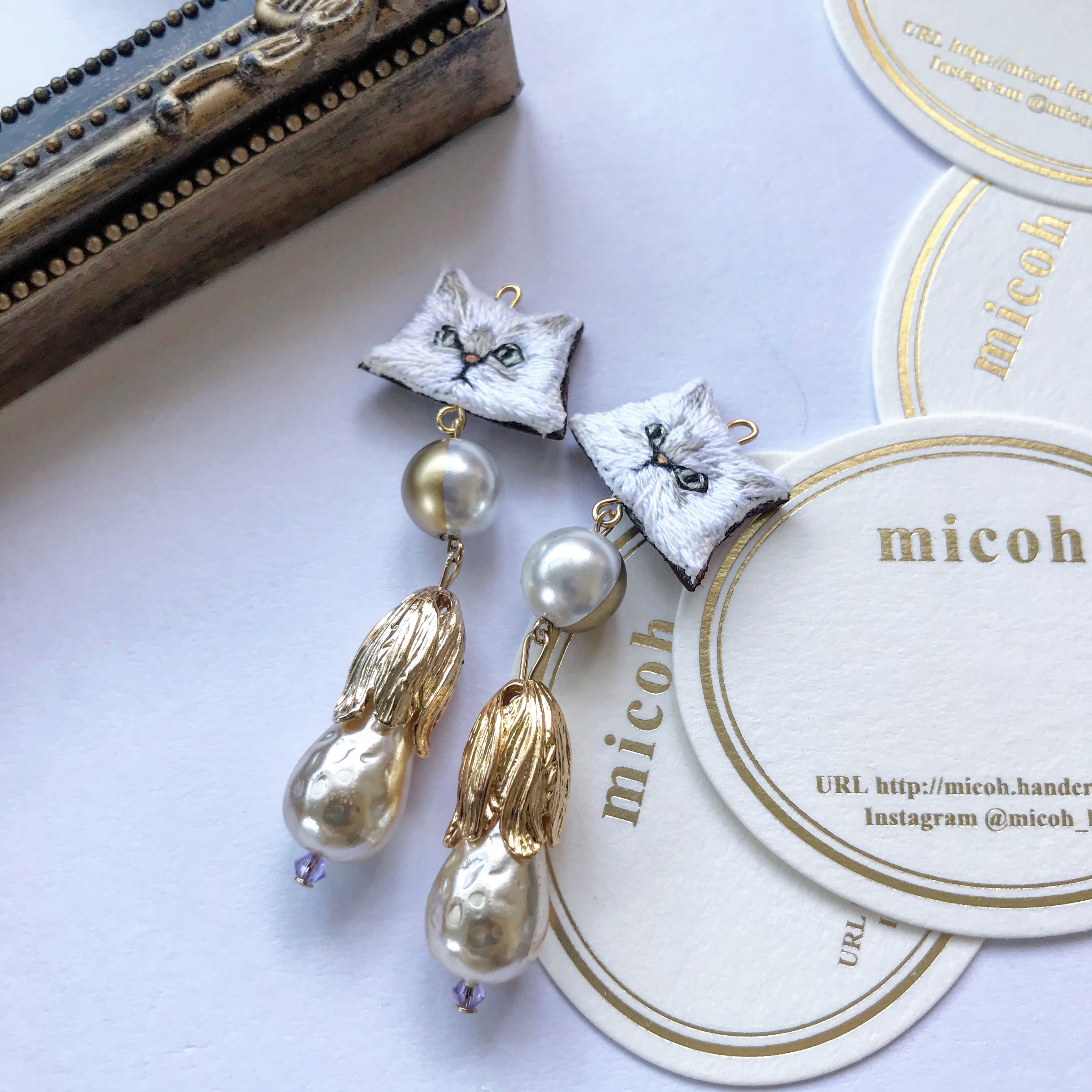 メタルテールキャット　ピアスの画像2