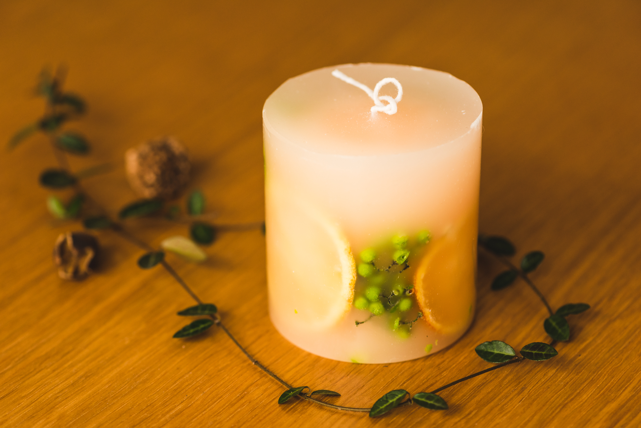 Botanical candle【Orange】の画像2