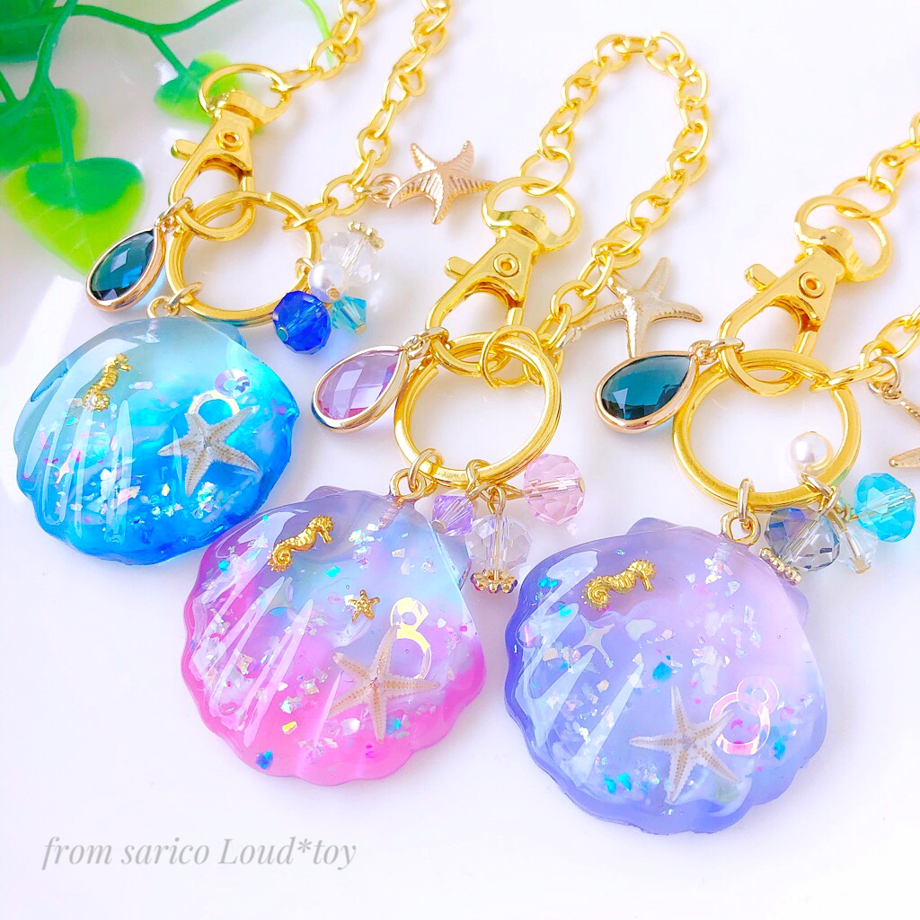 マーメイドshellバッグチャームの画像4