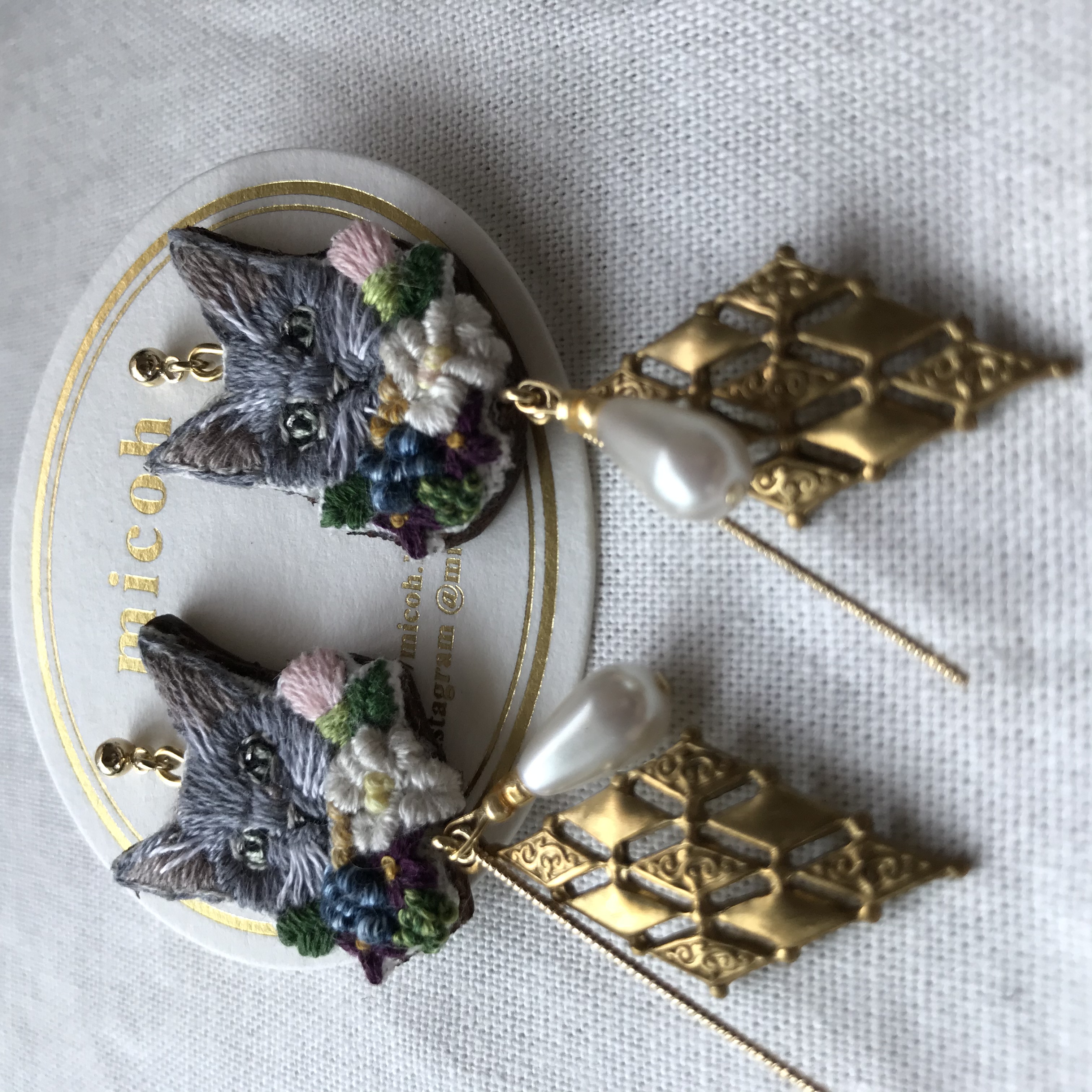 アレンジメントキャット　ピアスの画像4