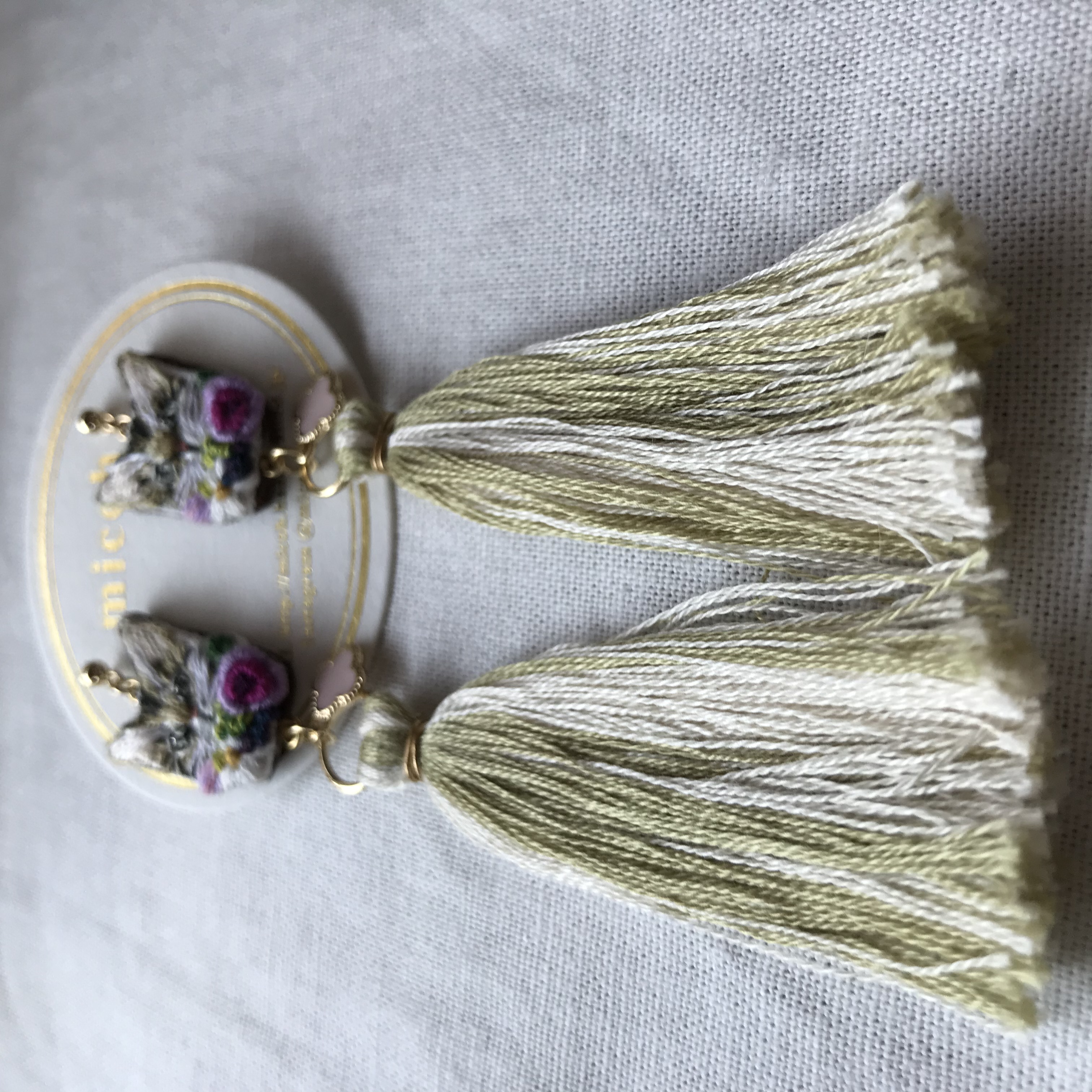 アレンジメントキャット　タッセルピアスの画像2