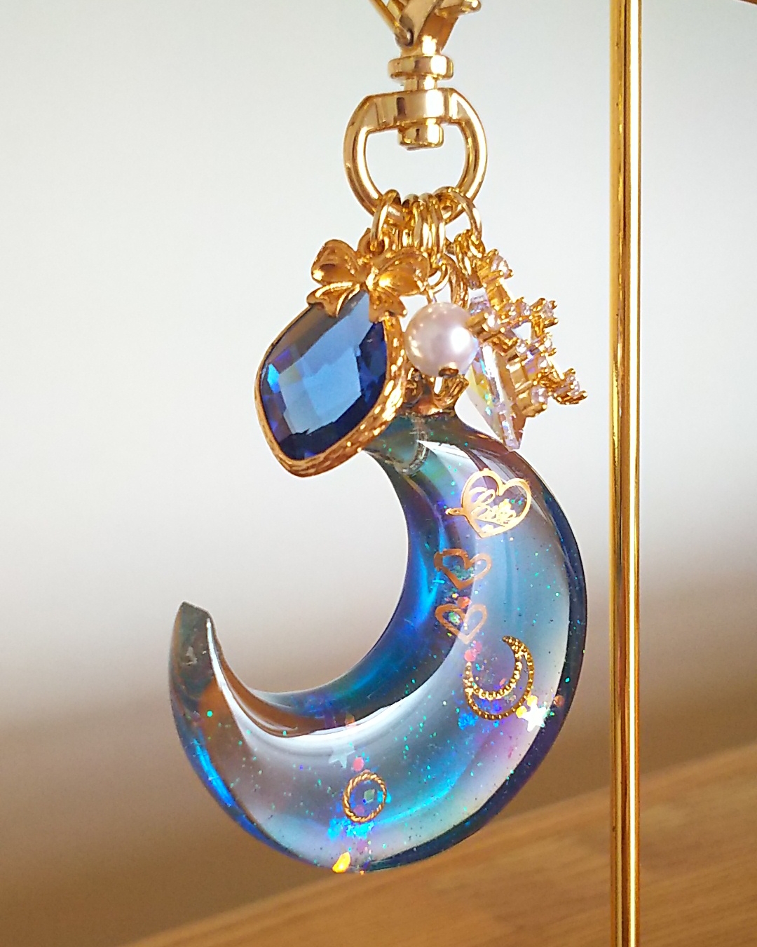 煌めく夜空の三日月🌙ブルーの画像3