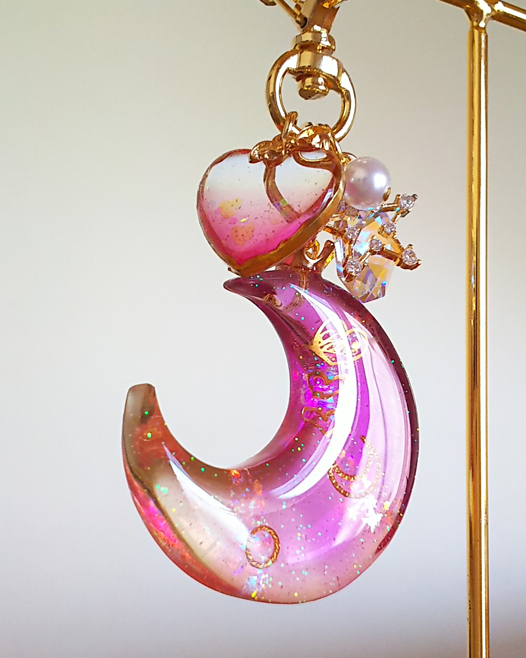 煌めく夜空の三日月🌙パープルの画像3