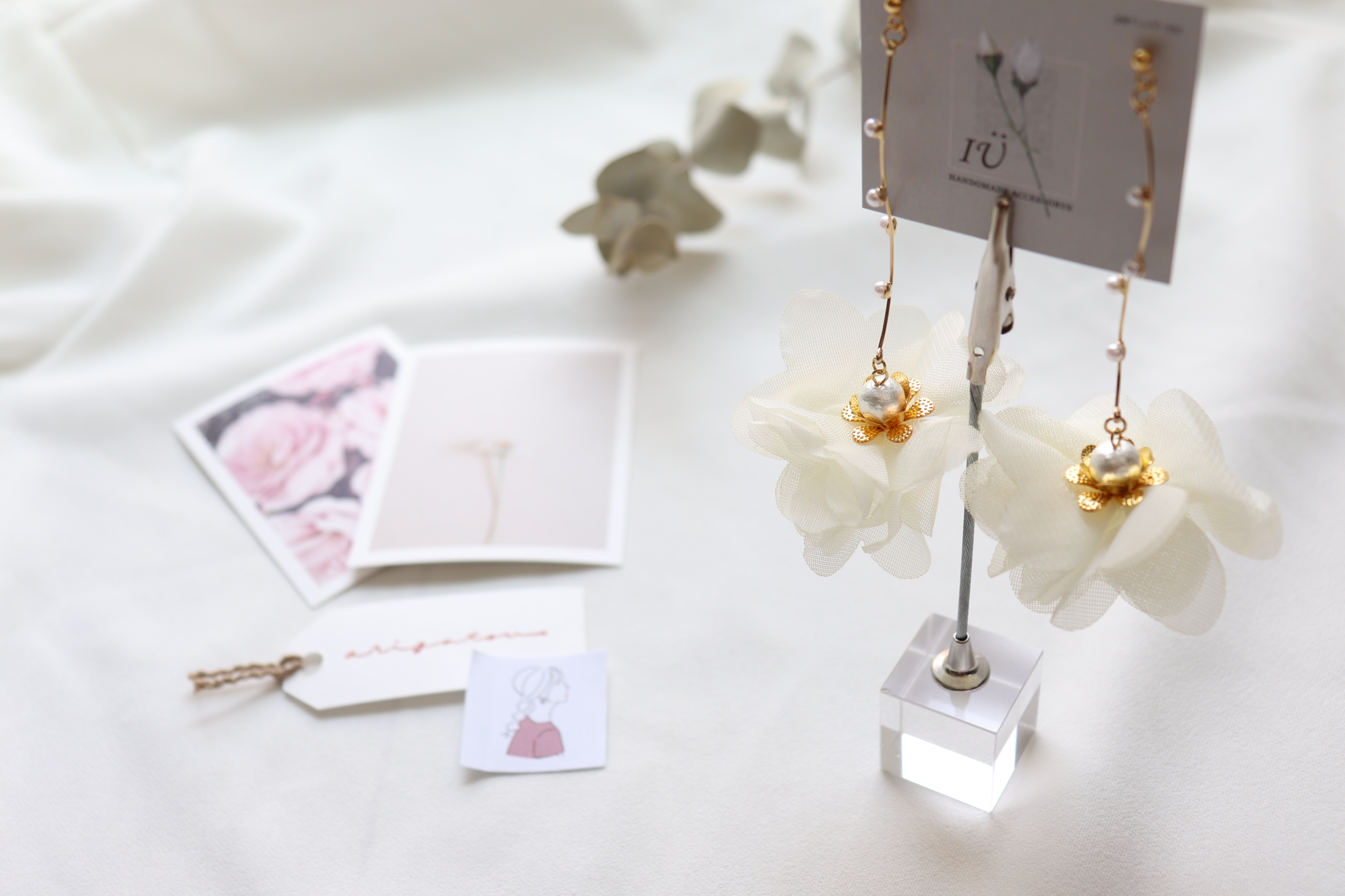 Big chiffon white.*の画像2