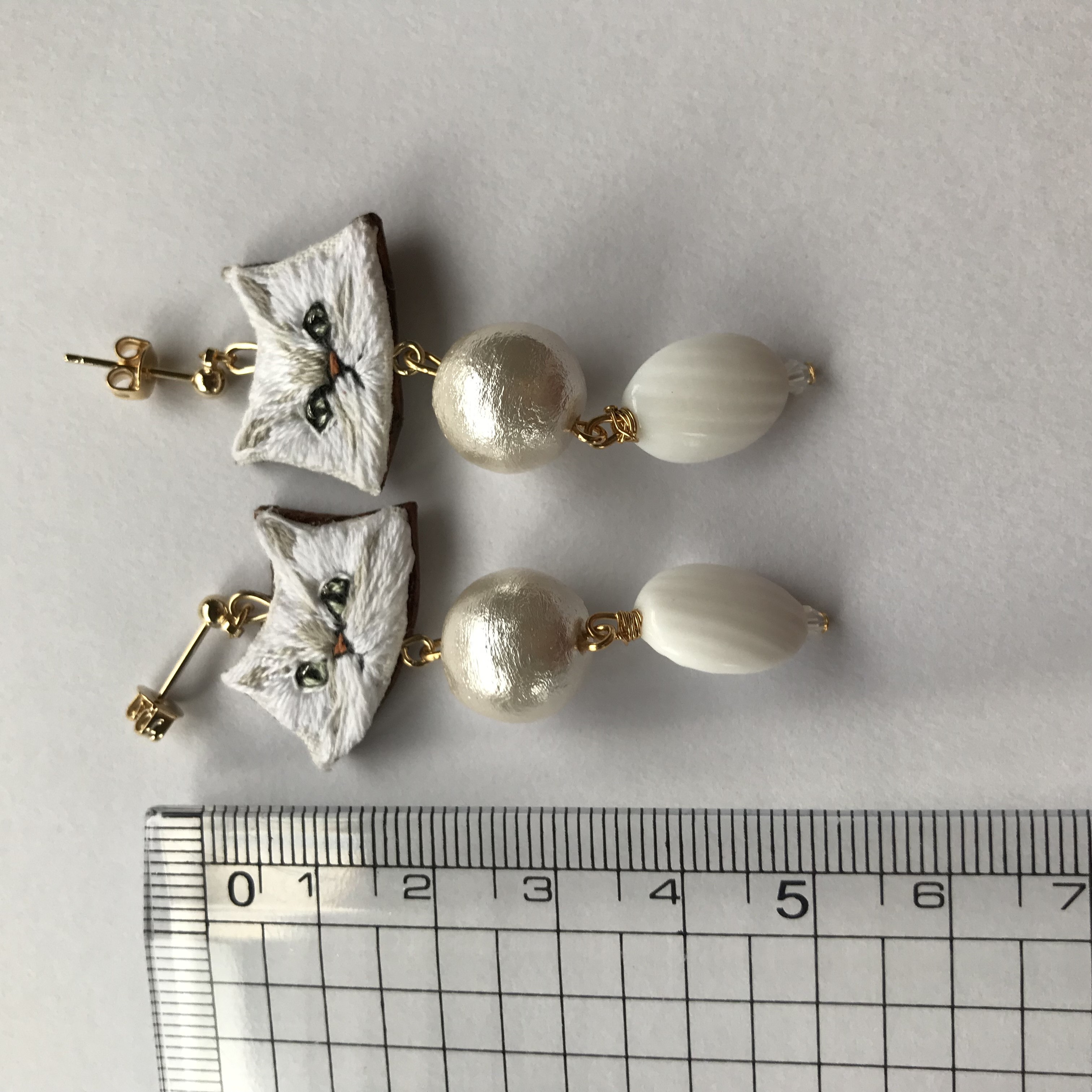 チンチラシルバー  ピアス(イヤリング)の画像3