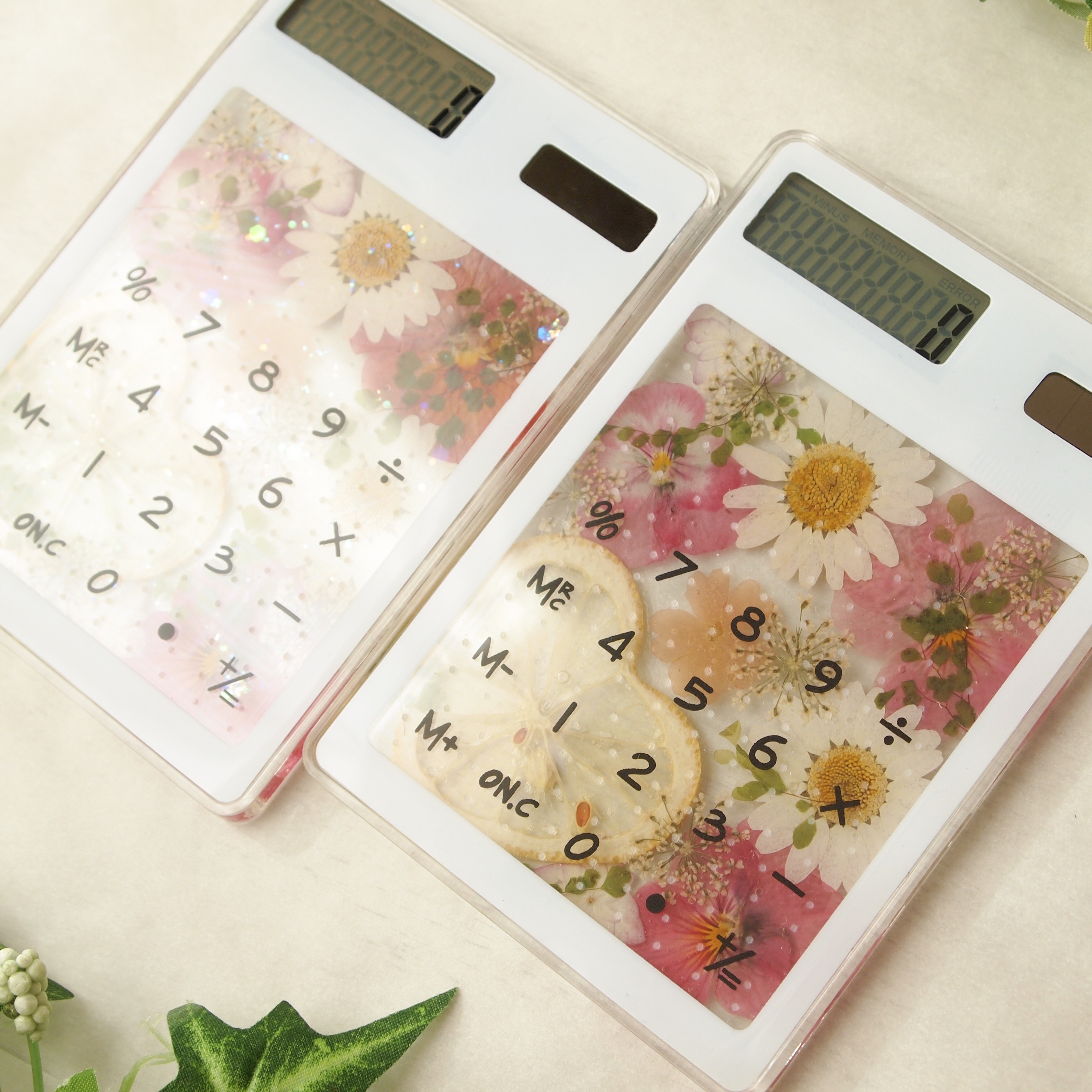 押し花電卓（ハートレモン）の画像2