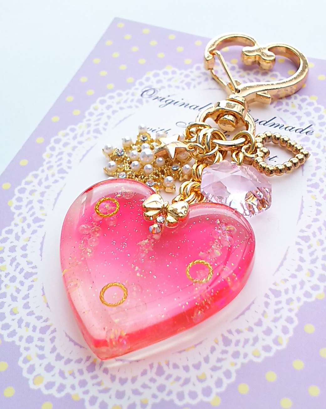 Bubble Heart♡ローズピンクの画像3