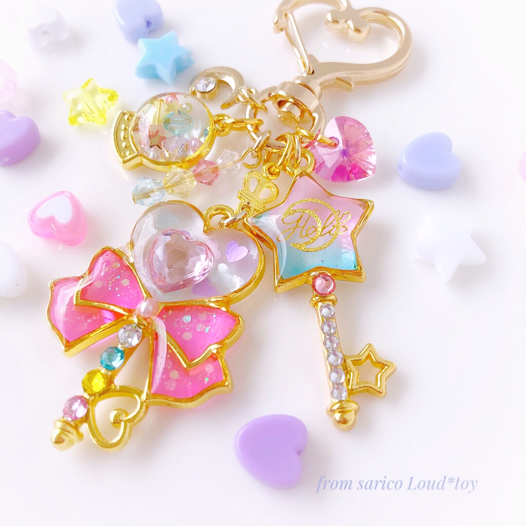 パステルハートとお星さまステッキのじゃらじゃらチャーム🎀の画像3
