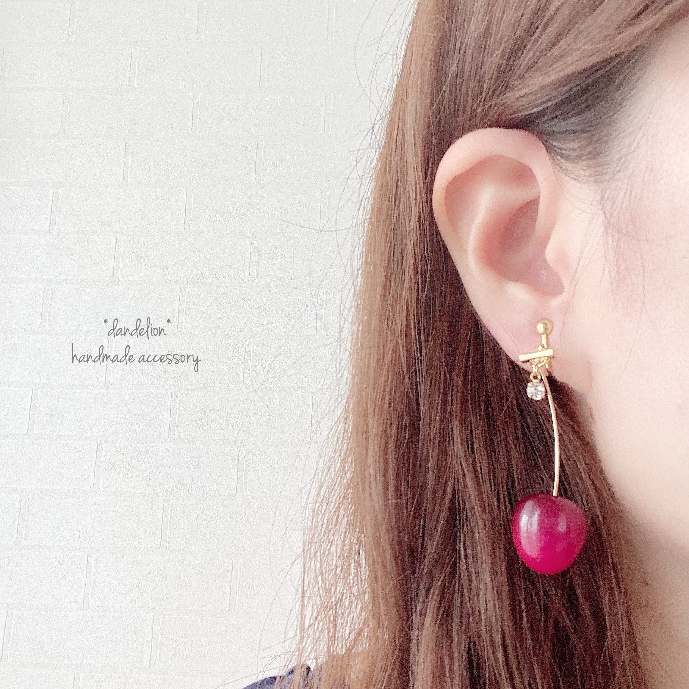 選べる3色♡さくらんぼピアス/イヤリングの画像8